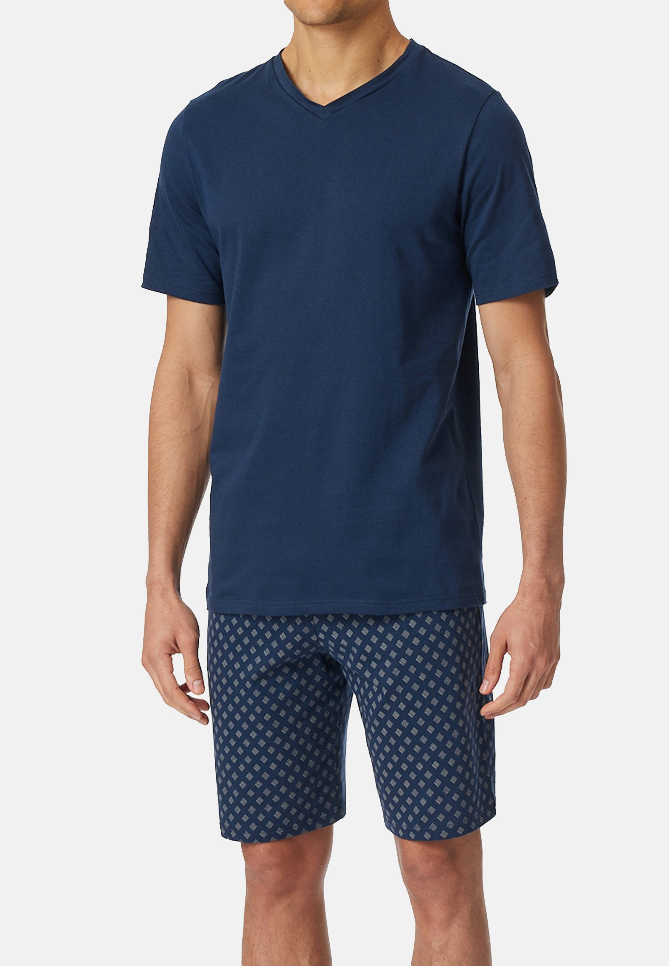 Schiesser Pyjama Casual Essentials (Set, 2 tlg) Schlafanzug - Baumwolle - A günstig online kaufen