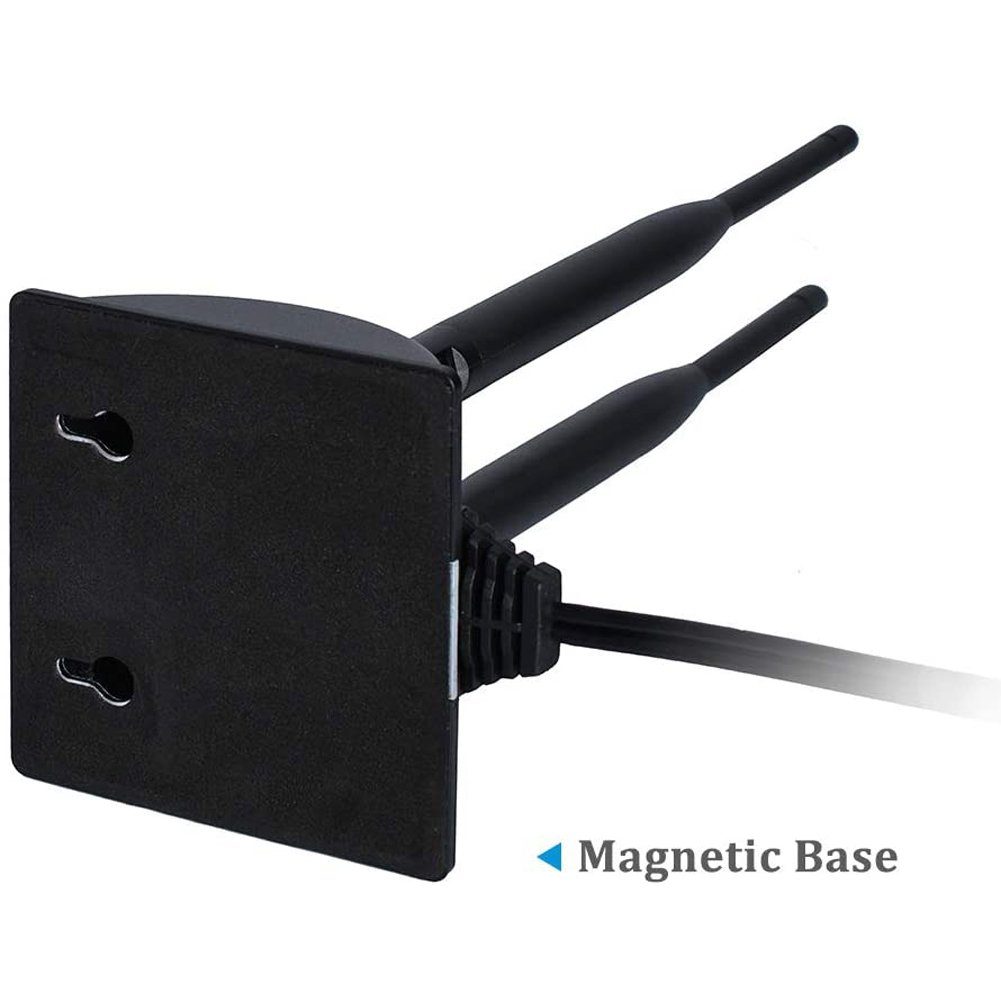 Bolwins A23C WiFi Antenne 2.4G 5.8G 2x 6dBi SMA Adapter Kabel Magnet Standfuss WLAN-Antenne (2.4G 5.8G WiFi Signal, für Innenbereich, Verstärkung: 6 dB), 2x 6DB Verstärkung, 3m Kabel mit Magnetfuß