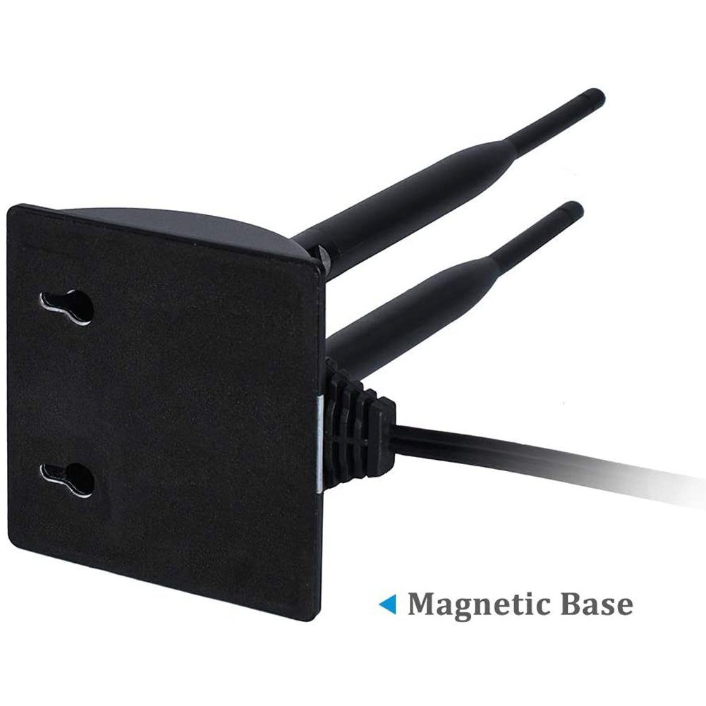 Bolwins A23D WiFi Antenne 2.4G 5.8G 2x 6dBi SMA Adapter Kabel Magnet  Standfuss WLAN-Antenne
