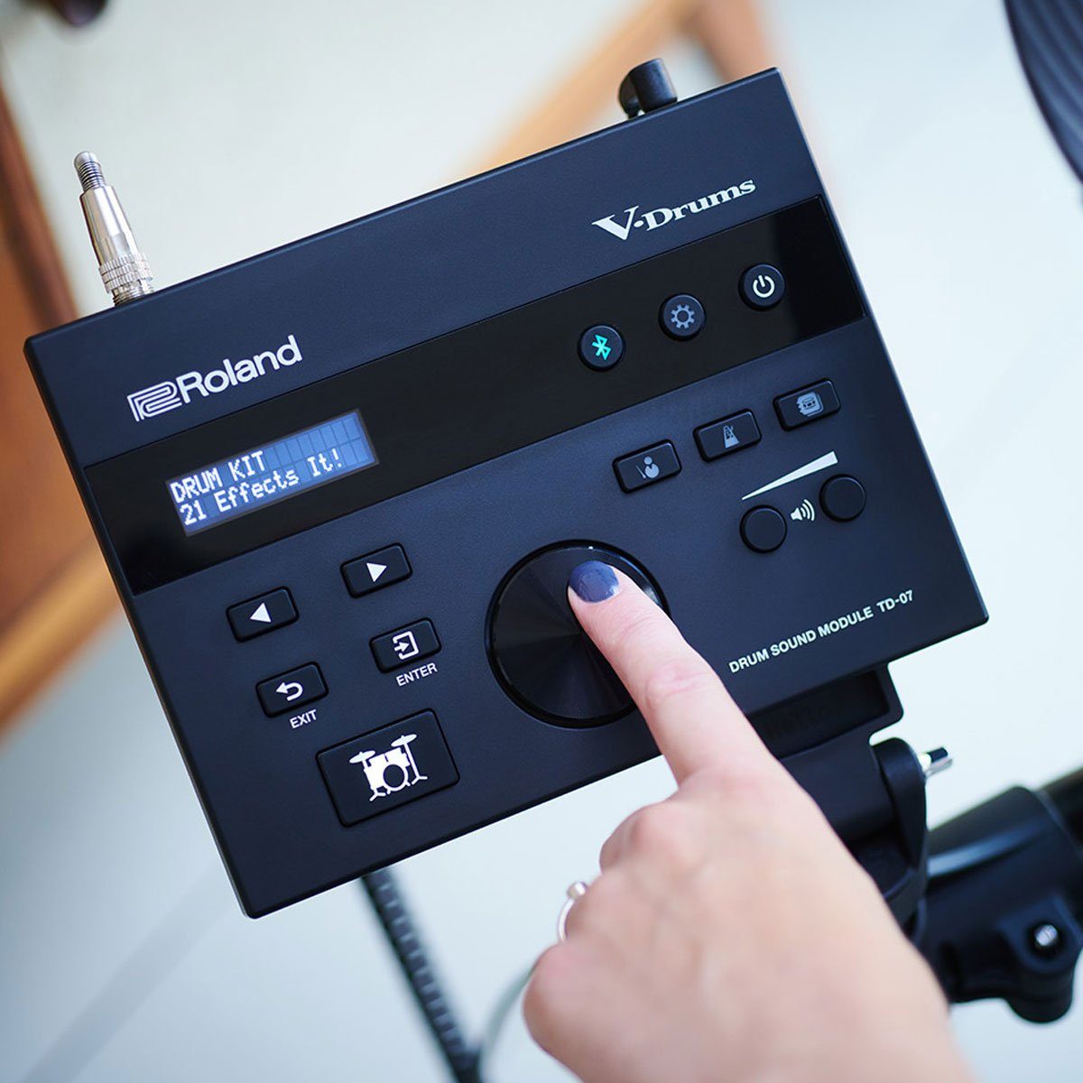 Roland Audio E-Drum Roland TD-07DMK E-Drum Schlagzeug mit Kopfhörer