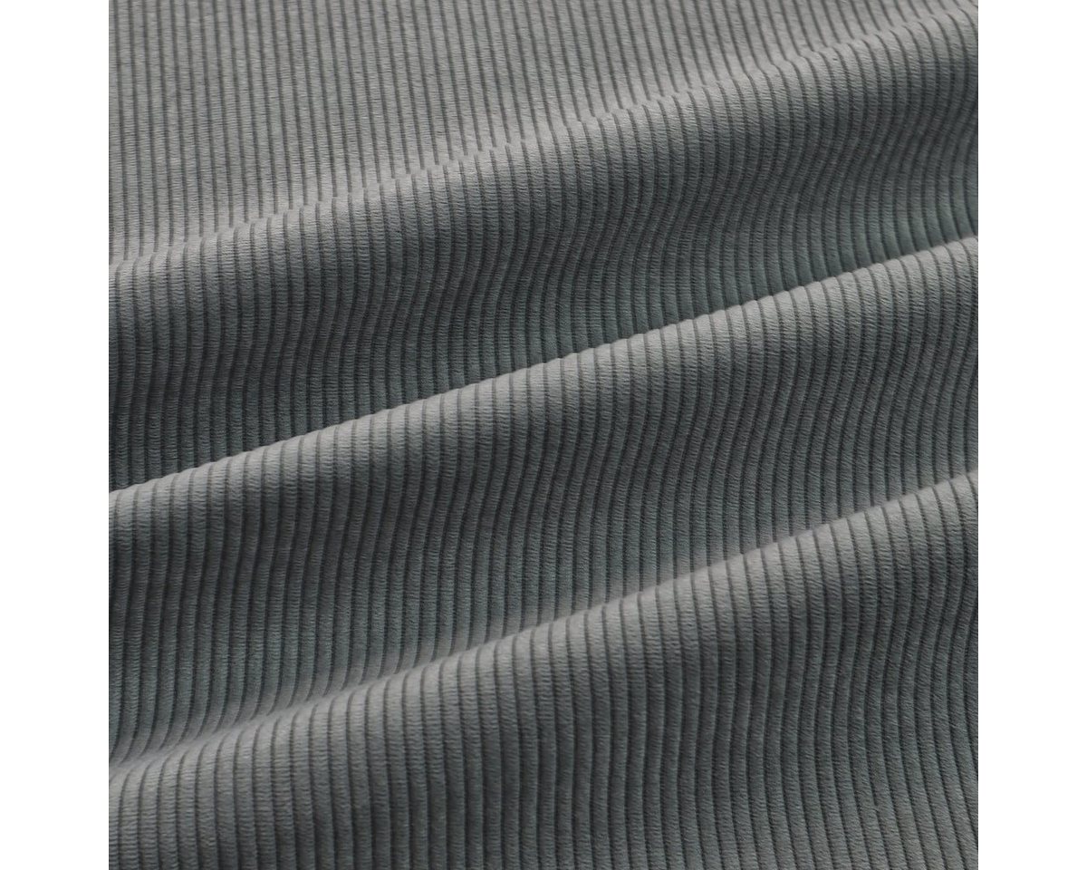 Thumbnail - Stofferia Stoff Polsterstoff Teflon Cord Porto Grau, Breite 142 cm, Meterware