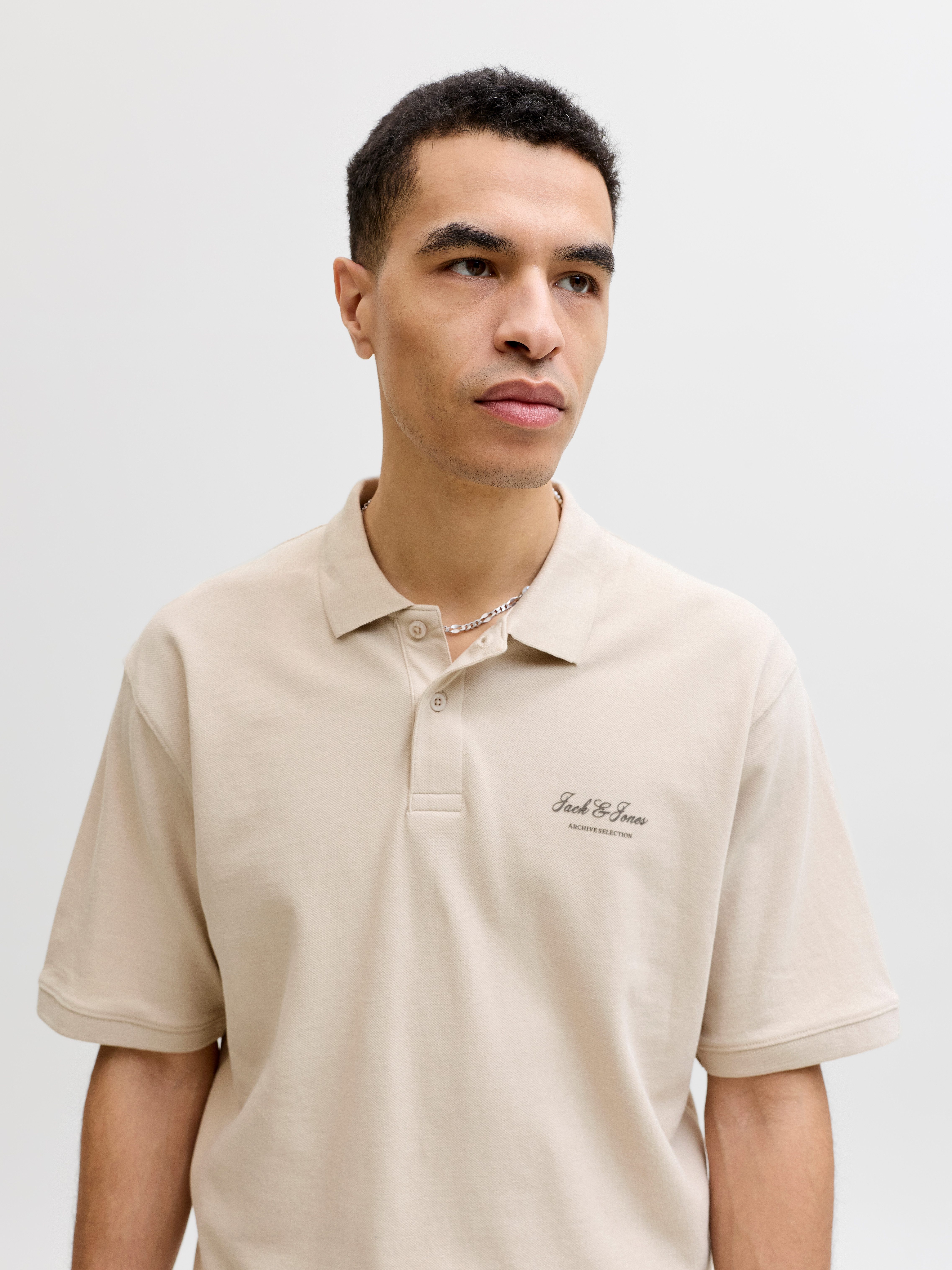 Jack & Jones Poloshirt JJEARCHIVE GRAPHIC POLO SS LN mit Polokragen – Bild 3 von 5