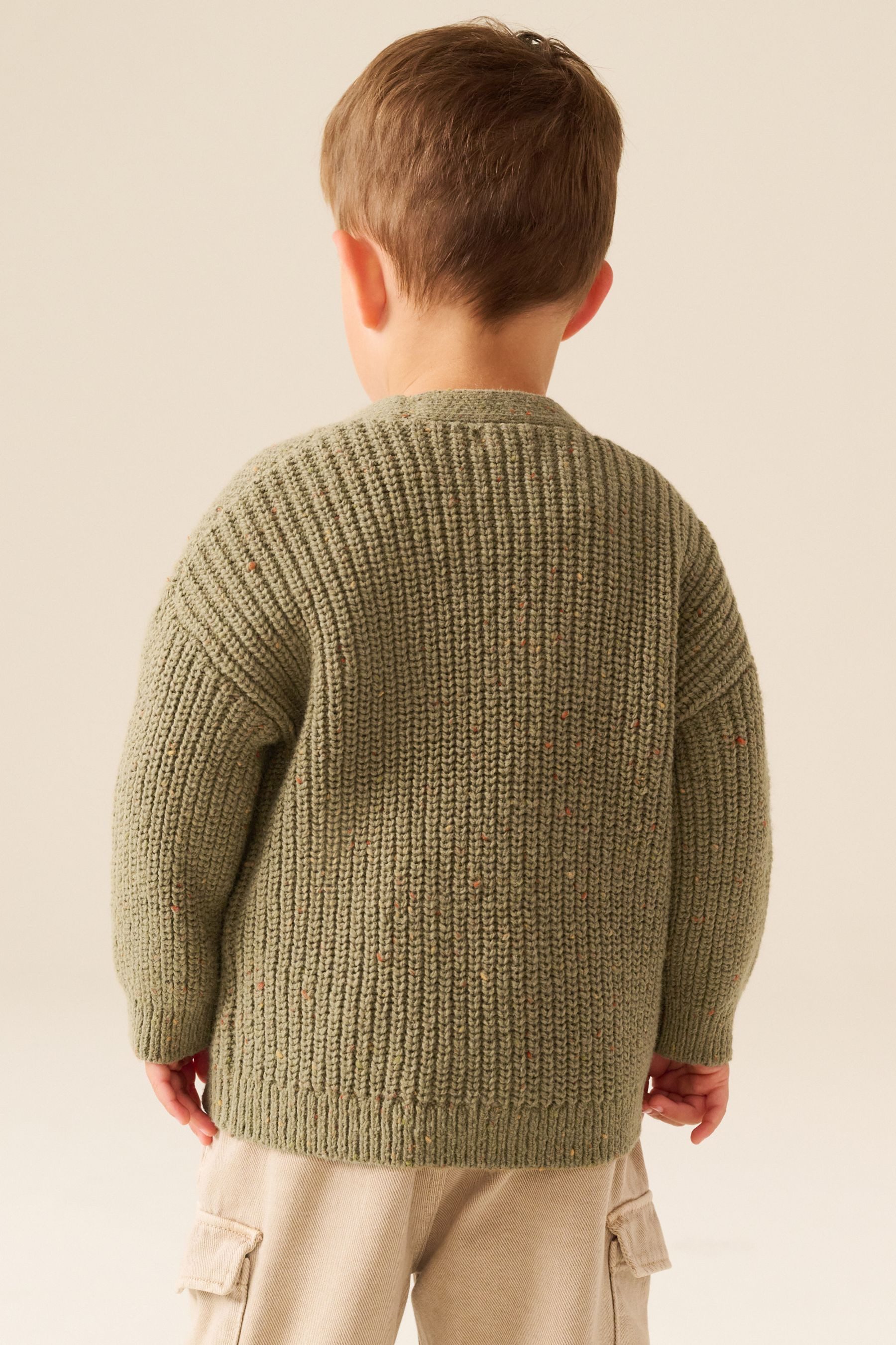 Next Strickjacke Strickjacke aus 100 % Baumwolle mit Figuren (1-tlg) – Bild 2 von 5