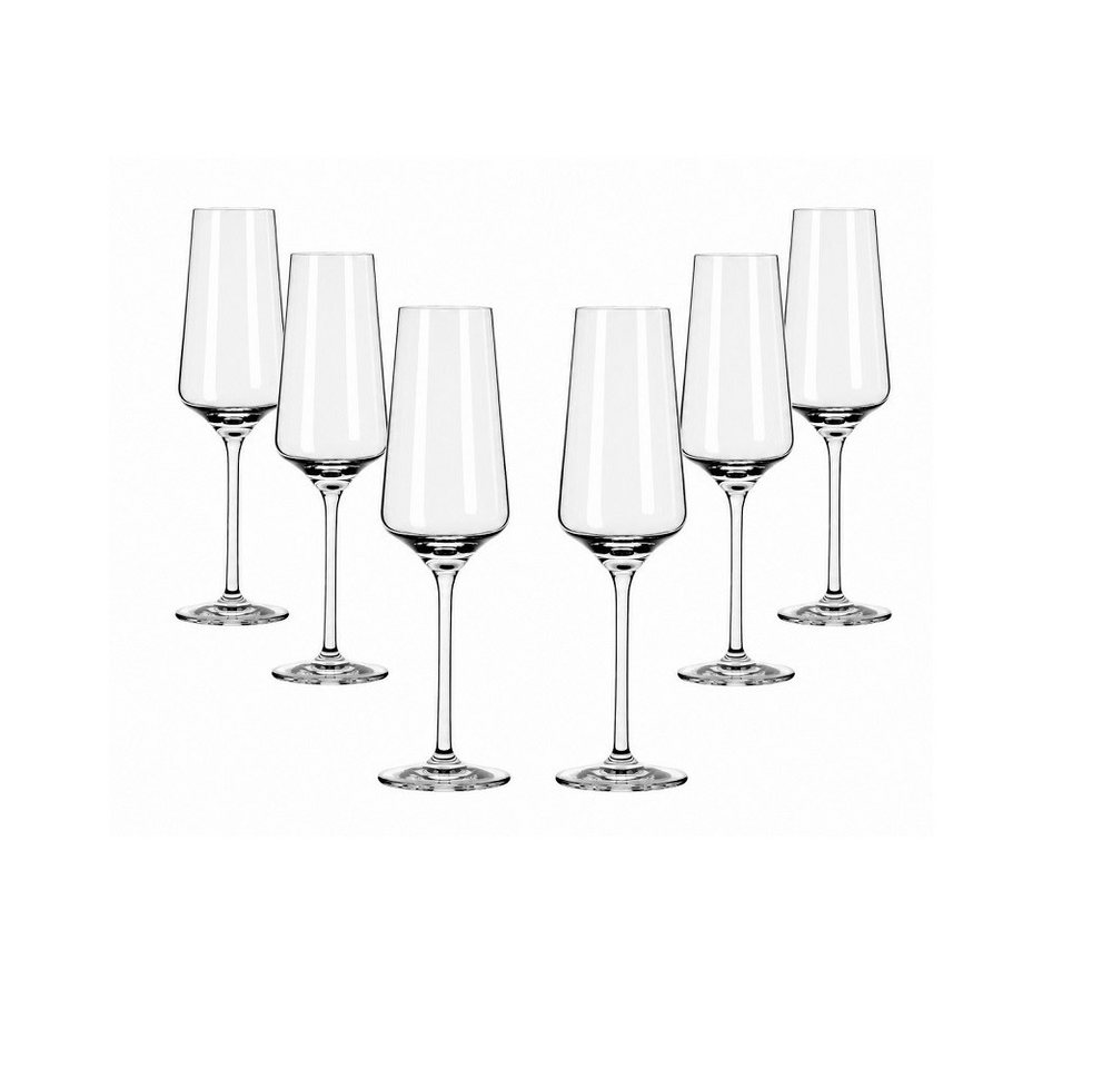 Ritzenhoff Sektglas Ritzenhoff Lichtweiß Julie Champagnerglas 6er Set, Kristallglas
