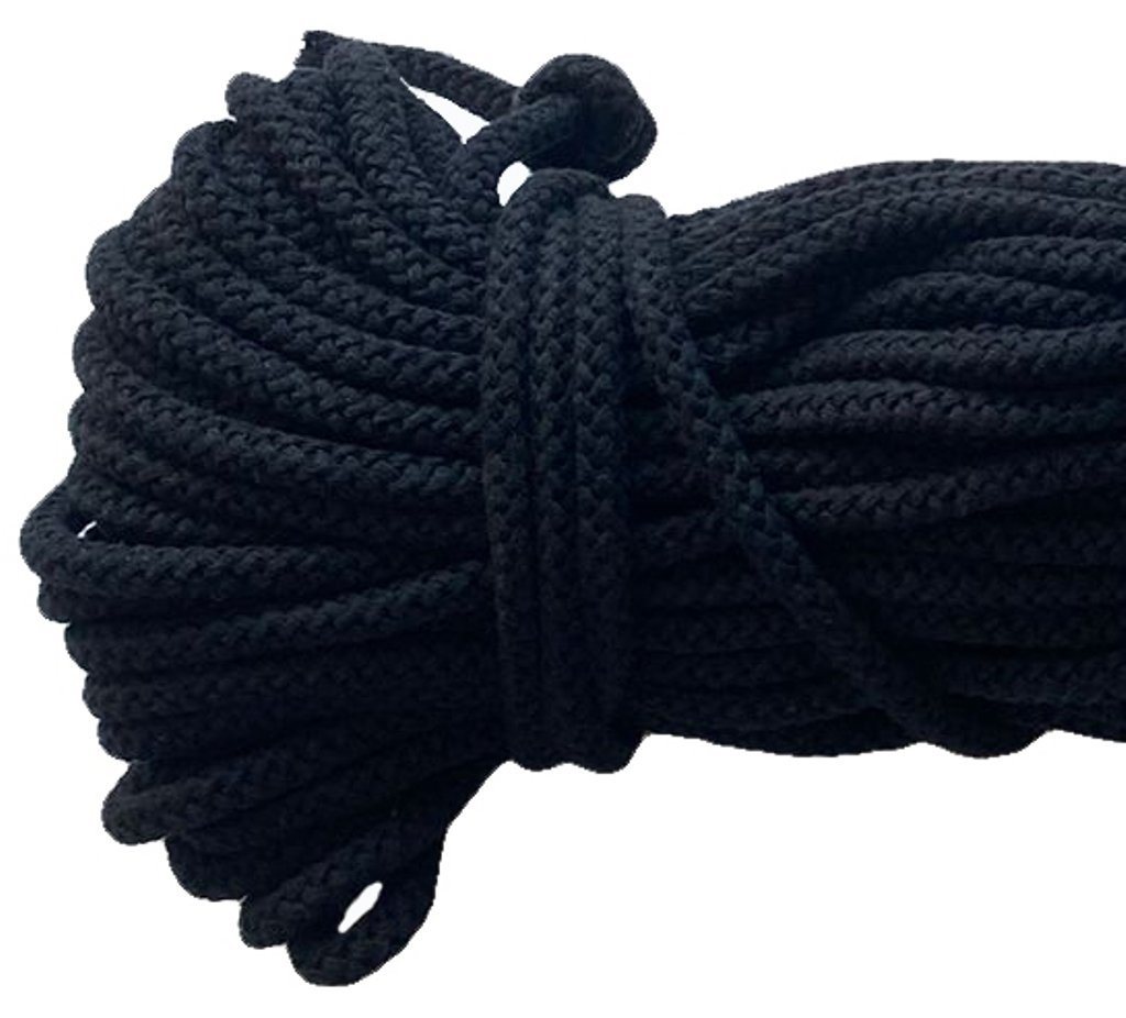 Mississhop Kordel 100 m / Ø 5 mm / Ø 3 mm Baumwollkordel Seil Kordel 100 % Baumwolle