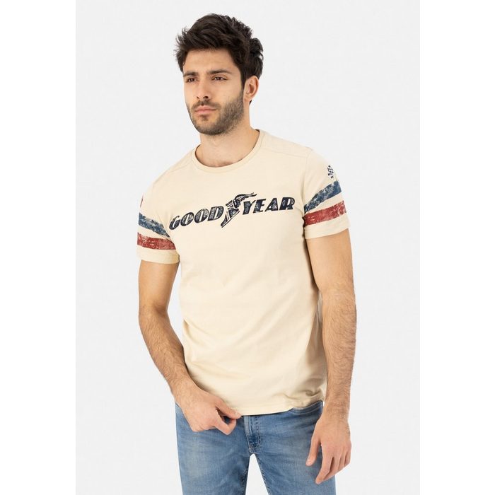 Goodyear T-Shirt GRAND BEND mit stylischem Markenprint