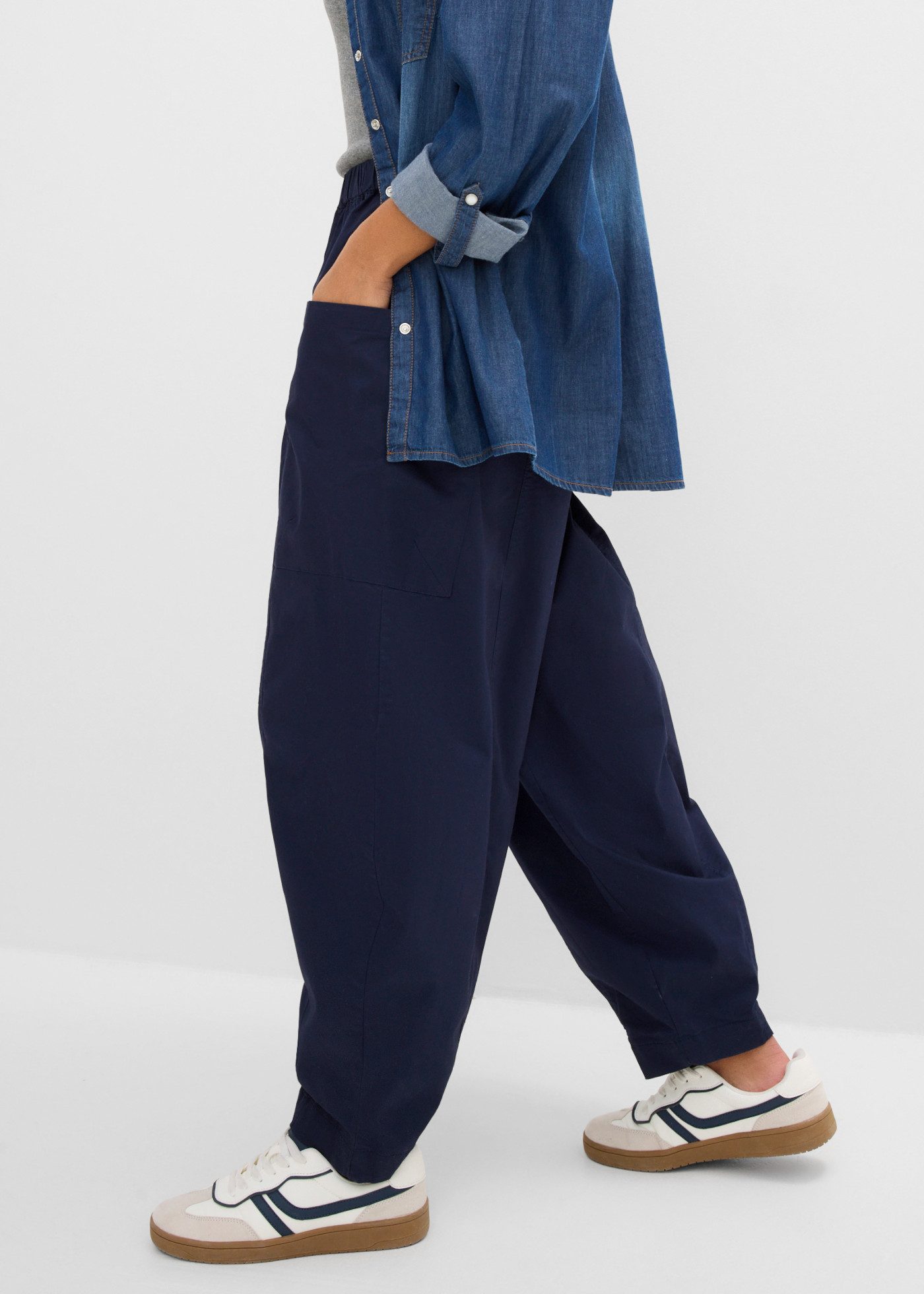 bonprix Pumphose extra weiter Schnitt, bequemer Bund, lockere Passform im Loose Fit