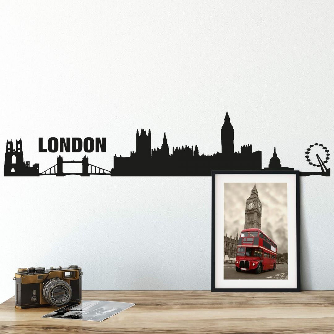 Wall-Art Wandtattoo XXL Stadt 120cm Skyline St) (1 London