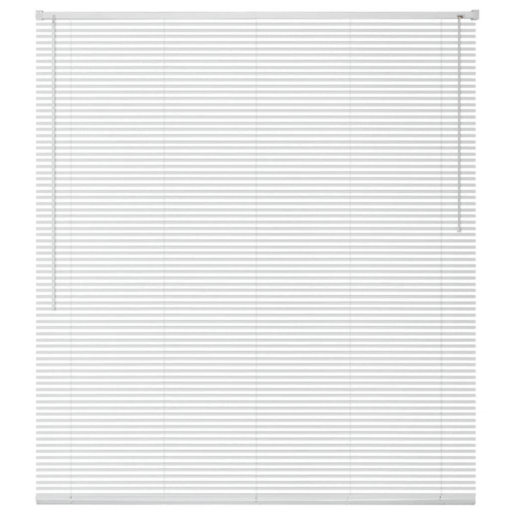 Rollo Fensterjalousien Aluminium 140x160 cm Weiß, vidaXL Weiß | Weiß | Rollos