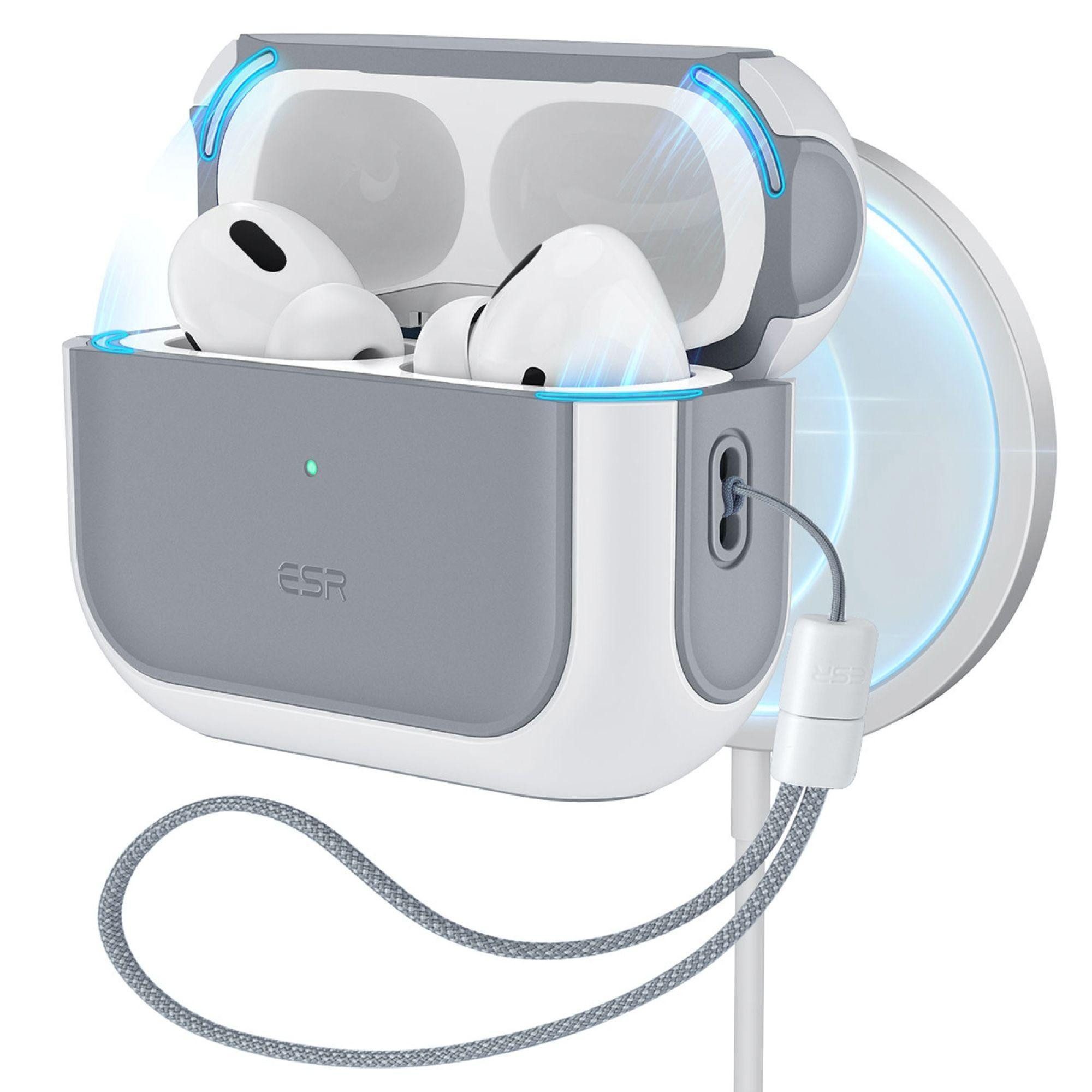 ESR Kopfhörer-Schutzhülle Orbit Hybrid HaloLock Case, Mag-Safe kompatiebel, Starke Magnete, Lautsprecherausschnitte