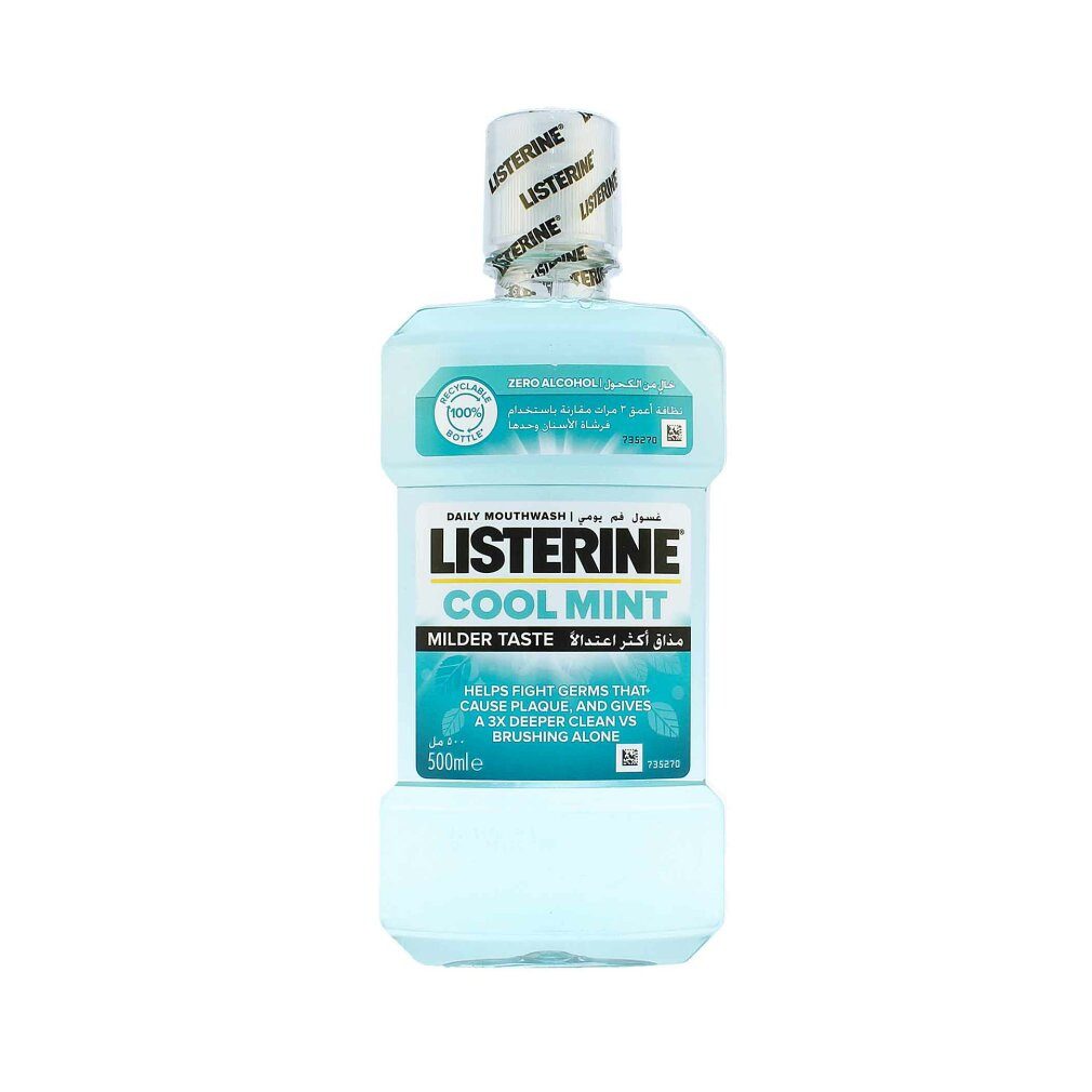 Listerine Mundspülung Cool Mint Milder Taste Mundspülung - Mild Mind 1000ml, (Packung)