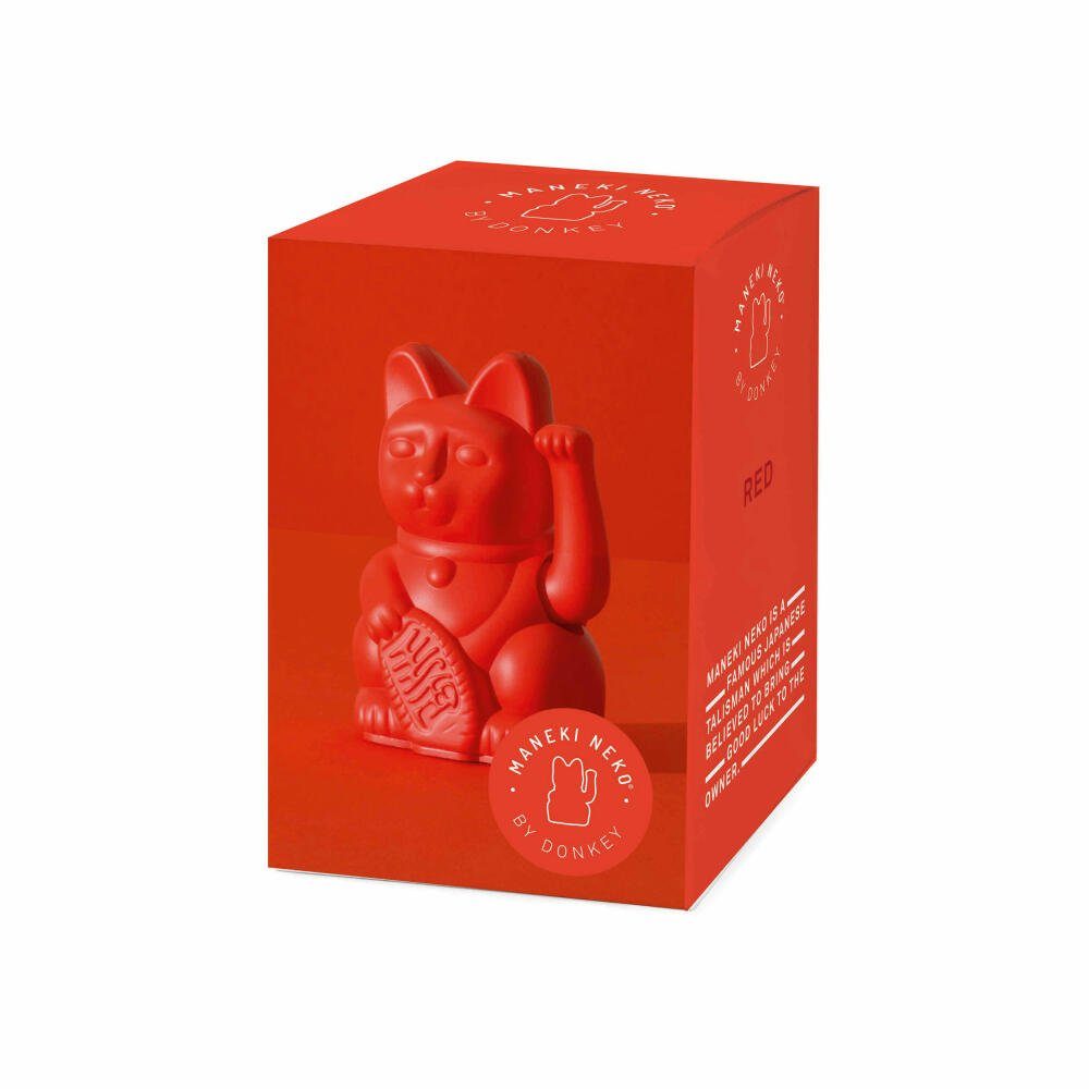 Maneki Mini Donkey Lucky Cat Winkekatze Neko Rot Products