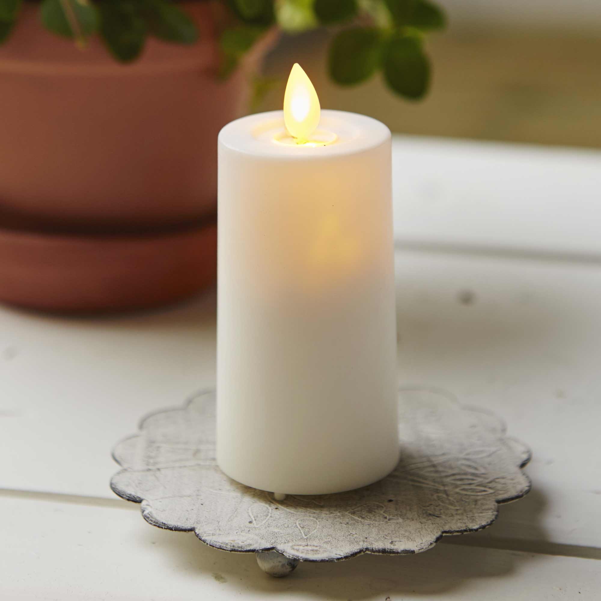 STAR TRADING LED-Kerze M-Twinkle (1-tlg), Grabkerze weiß Außen 6/18h Timer günstig online kaufen