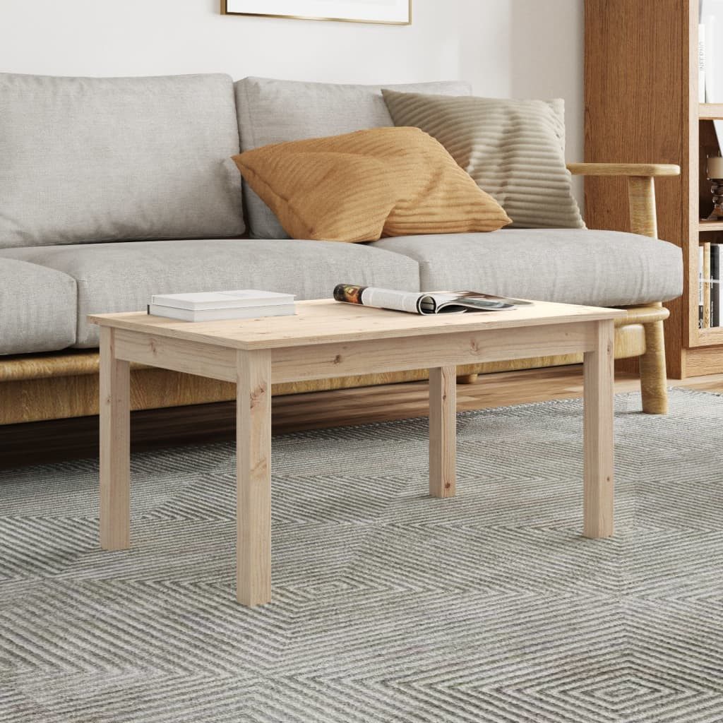 furnicato Couchtisch 80x50x40 cm Massivholz Kiefer günstig online kaufen