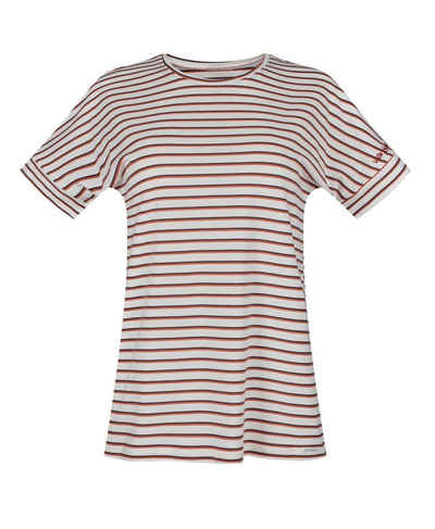 Skiny Pyjamaoberteil Skiny Damen Schlafanzug Shirt (1-tlg) Modernes Streifendesign