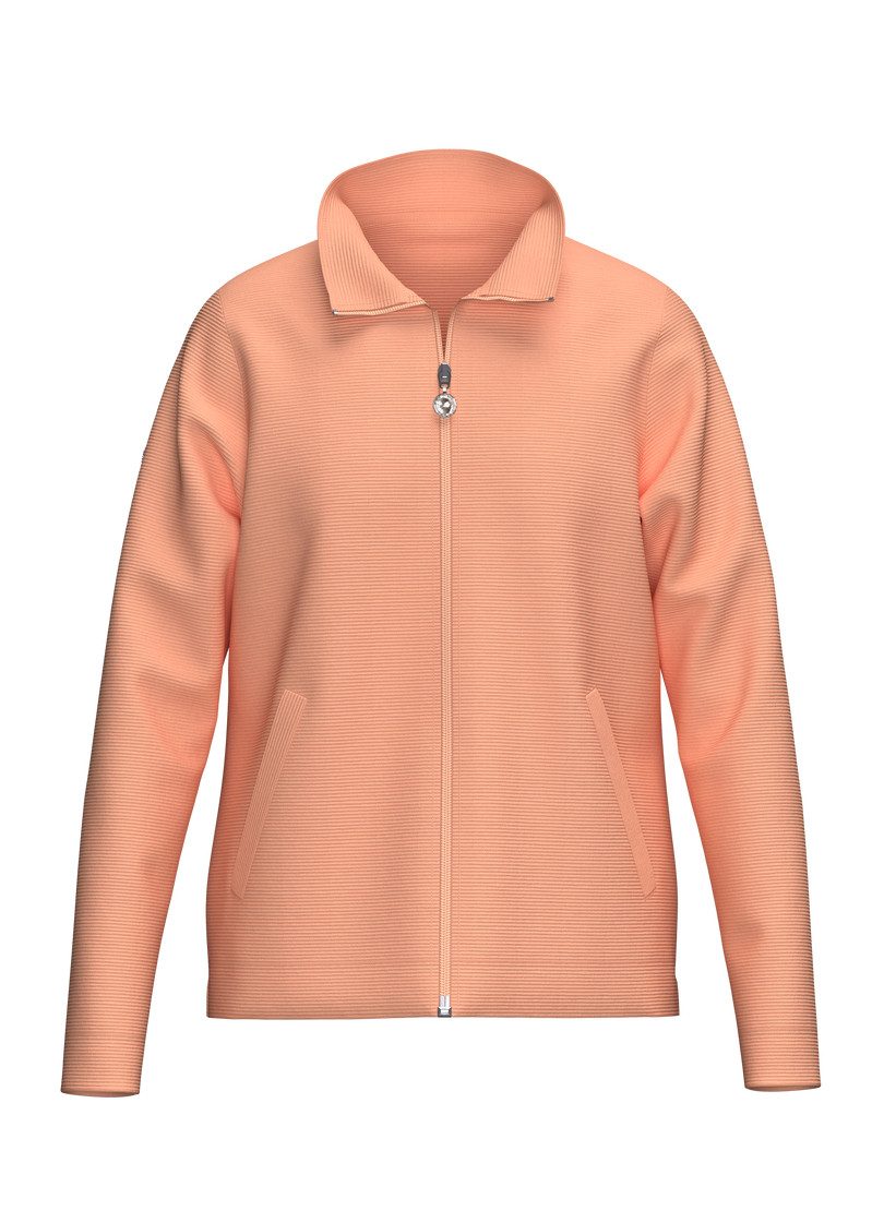 Trigema Sweatjacke TRIGEMA Jacke mit funkelnden Strass-Steinen (1-tlg)