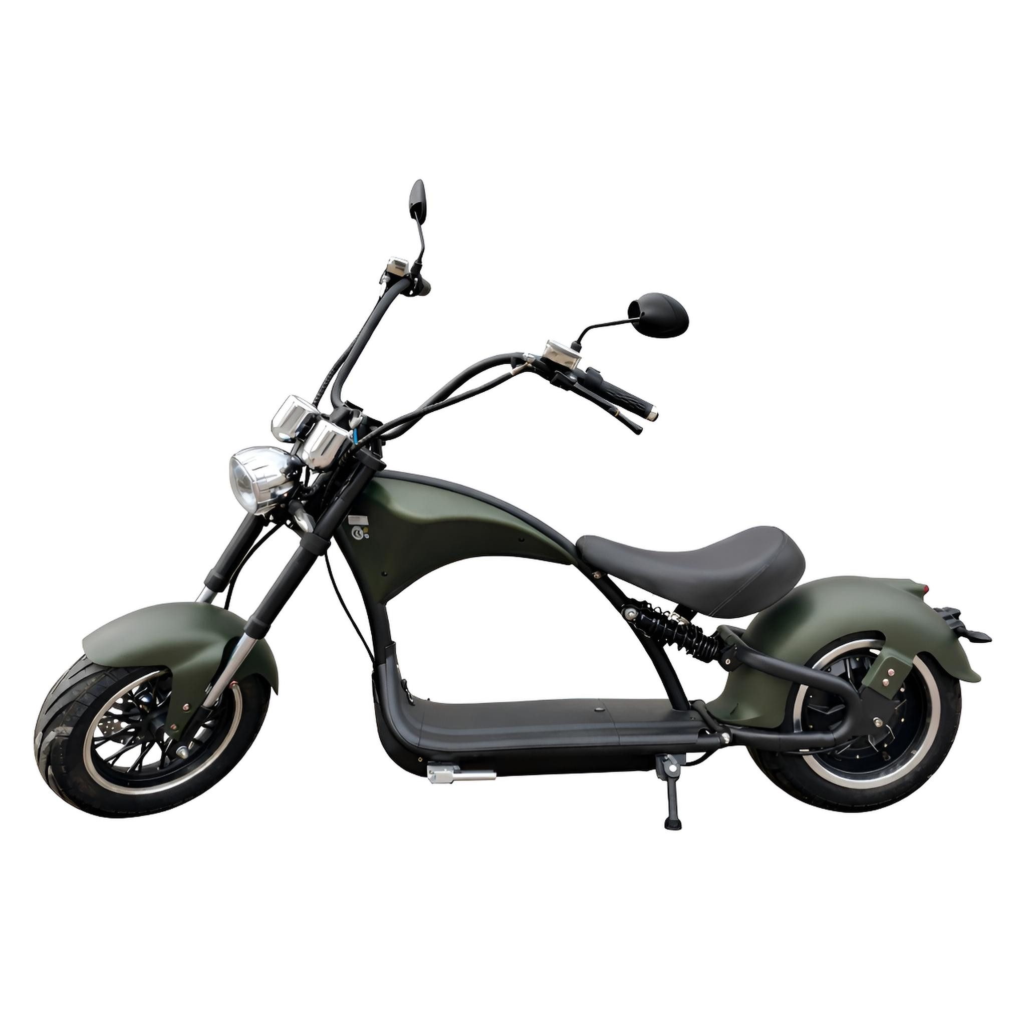 TZIpower E-Motorroller E-Chopper mit Straßenzulassung 2000W 60V 30AH 45km/h COC EEC, 2000 W, 45 km/h