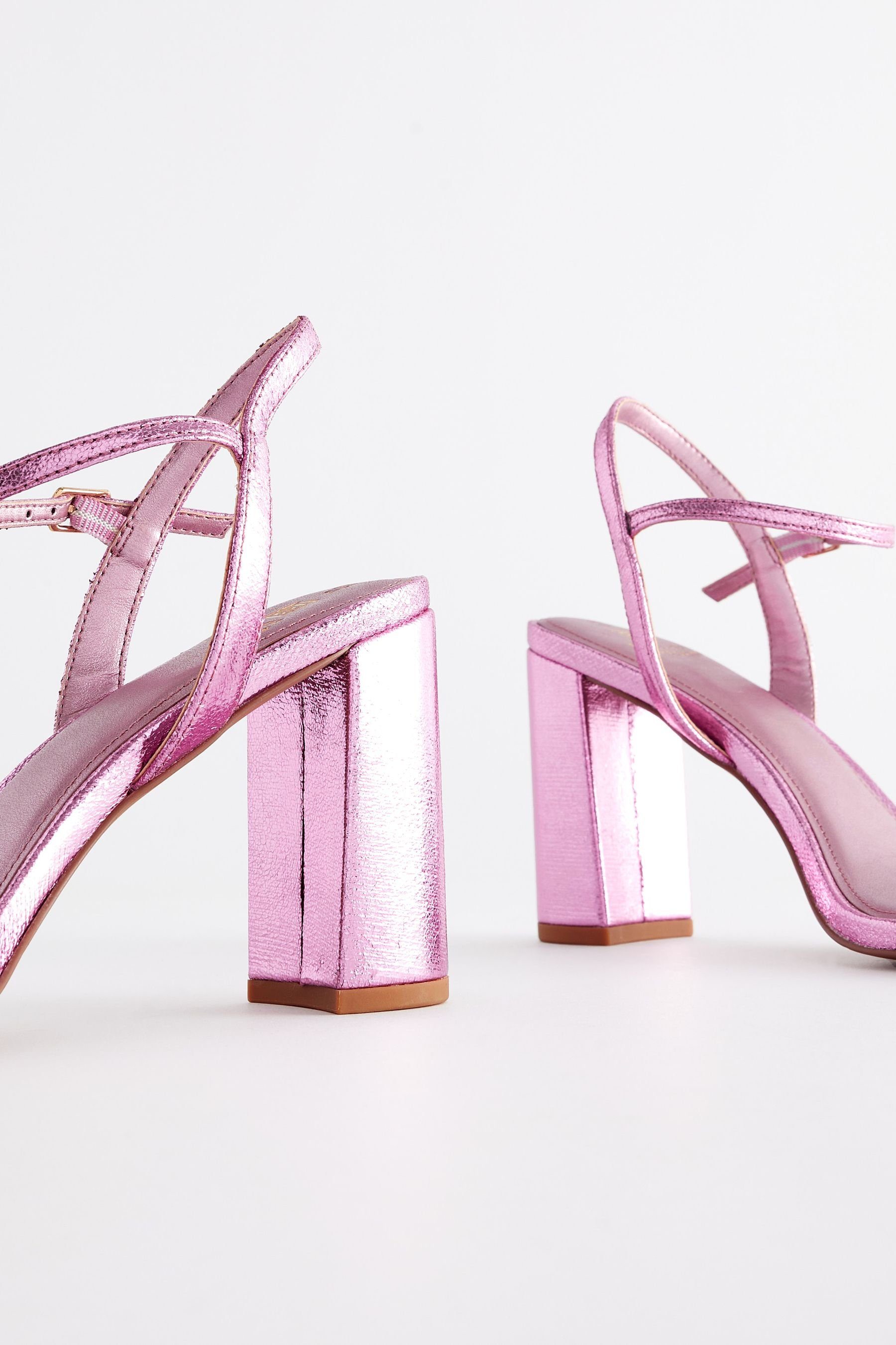 Forever Blockabsatz Pink (1-tlg) Sandaletten Sandalette Next Comfort® mit