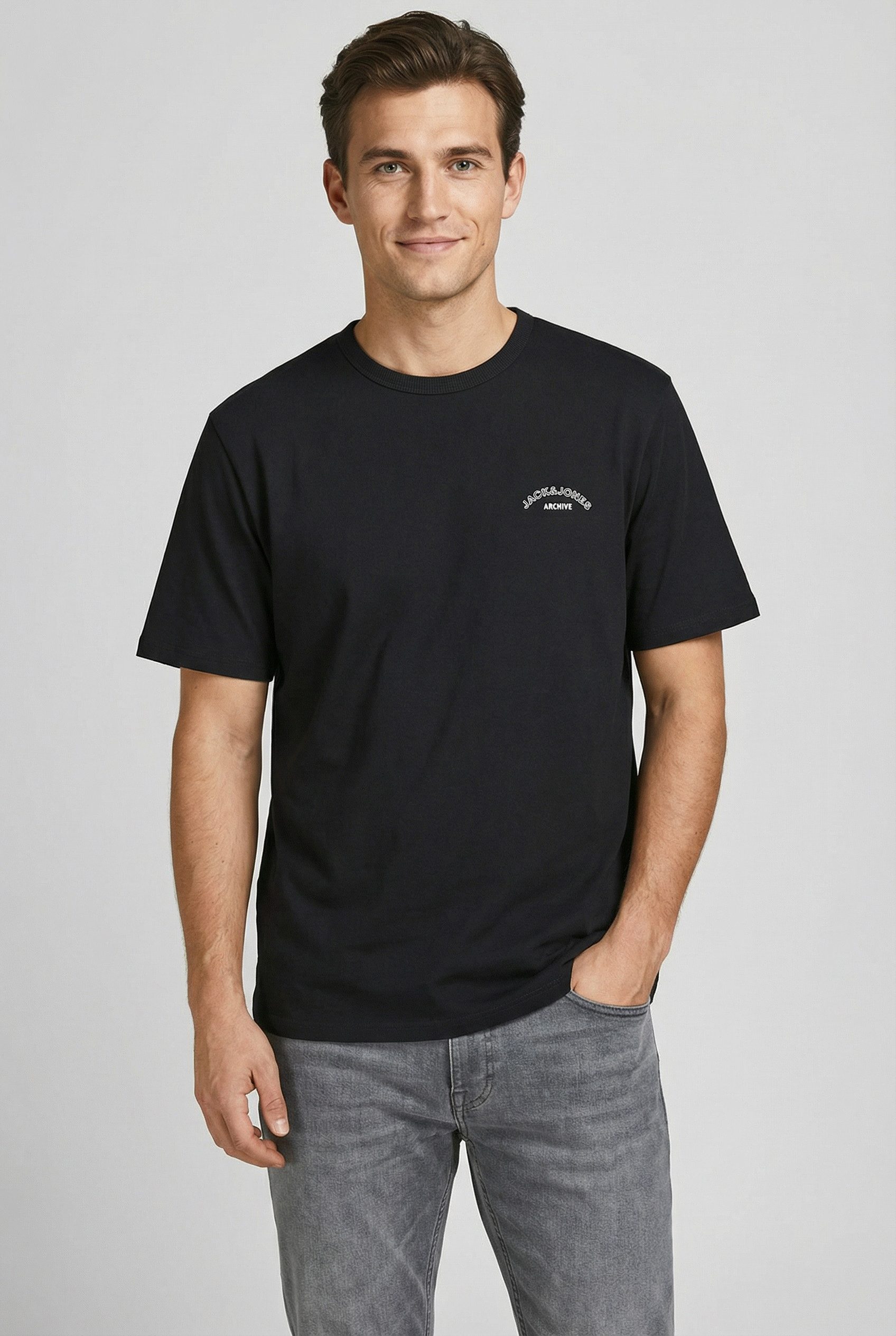 Jack & Jones Rundhalsshirt JJCOLLEGE LOGO TEE SS CREW NECK