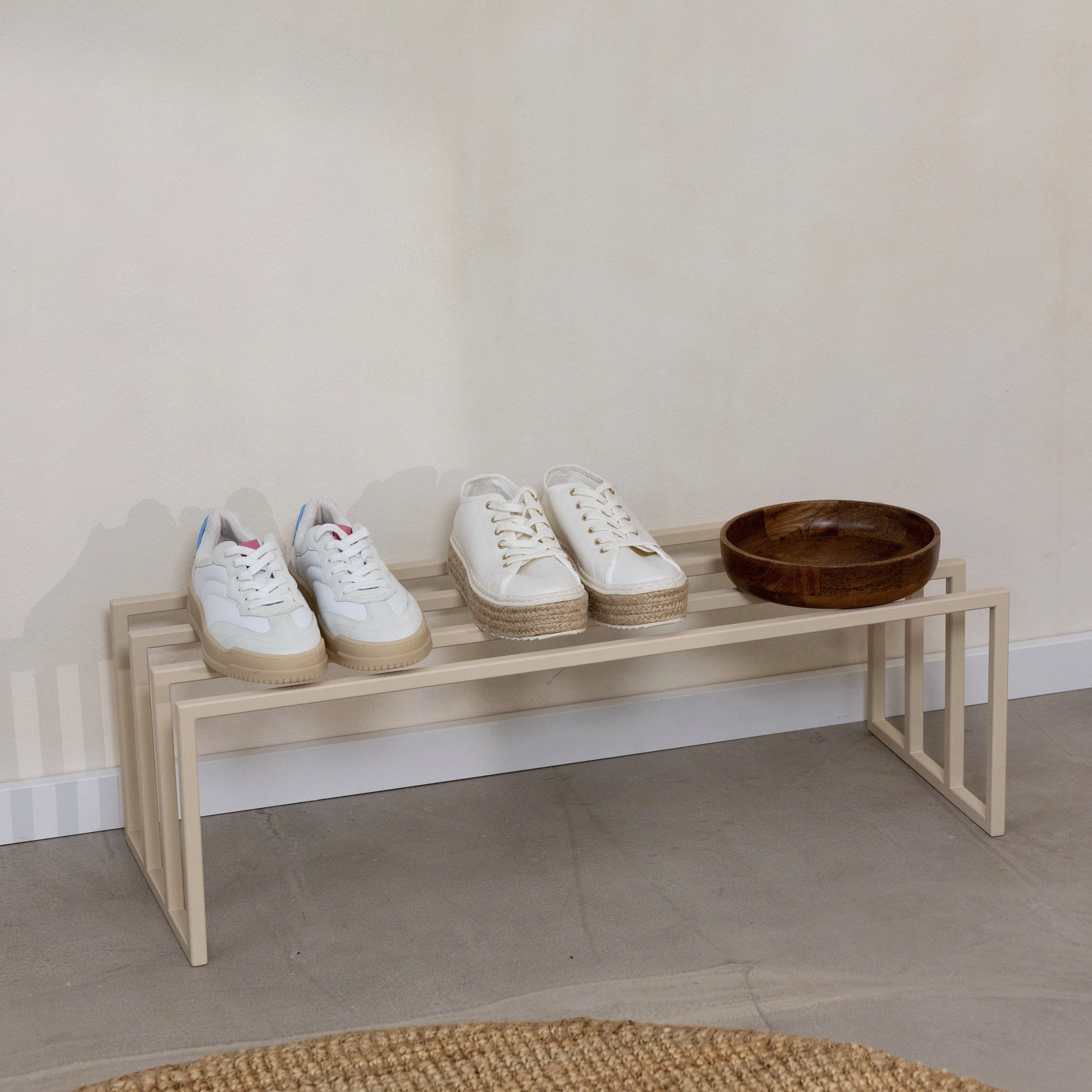 Metallbude Schuhregal BOVI, Designschuhregal aus Metall für 6 Schuhpaare, r günstig online kaufen