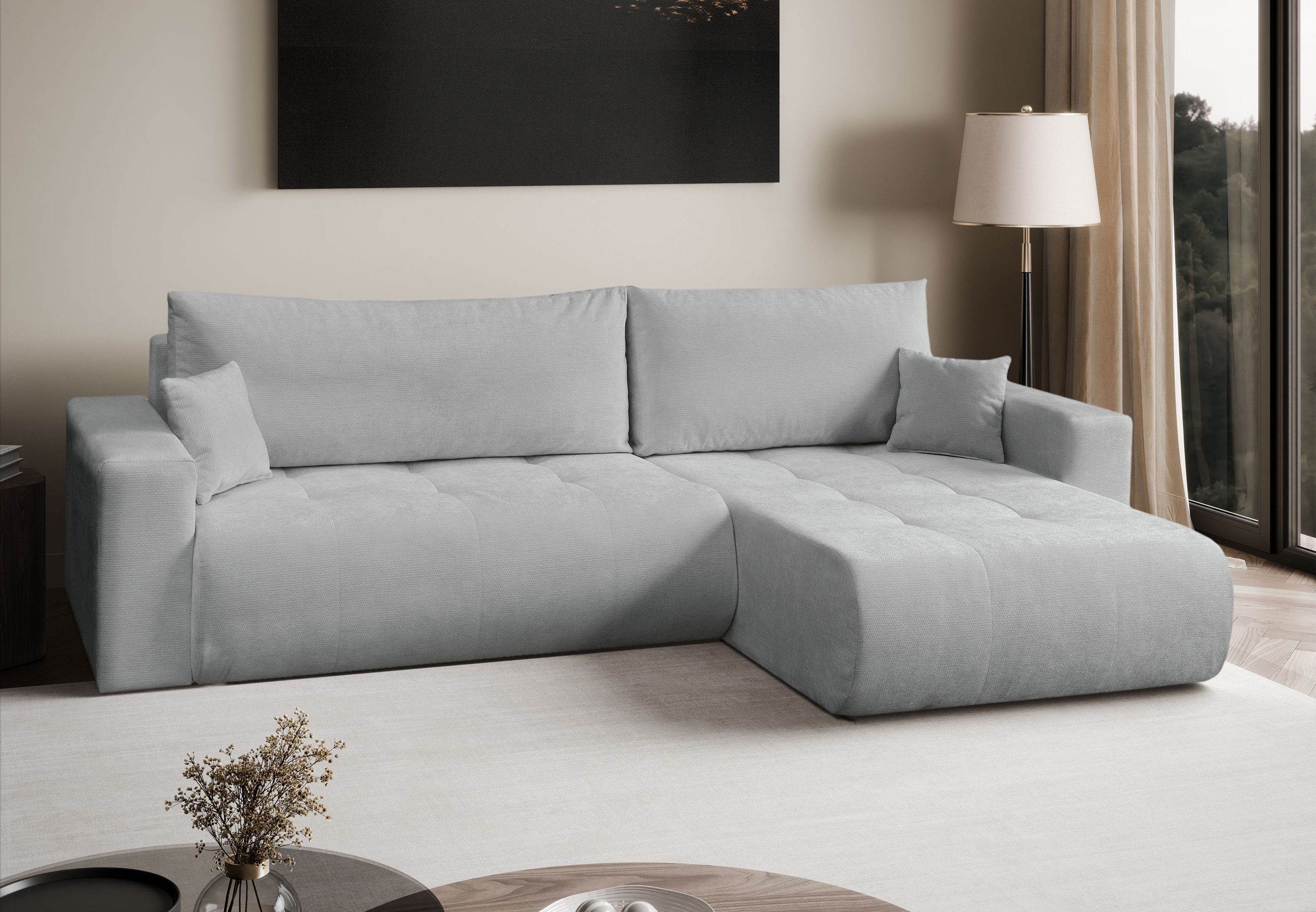 Lookway Ecksofa CLOUD II XL mit Schlaffunktion und Bettkasten, 280x152x86