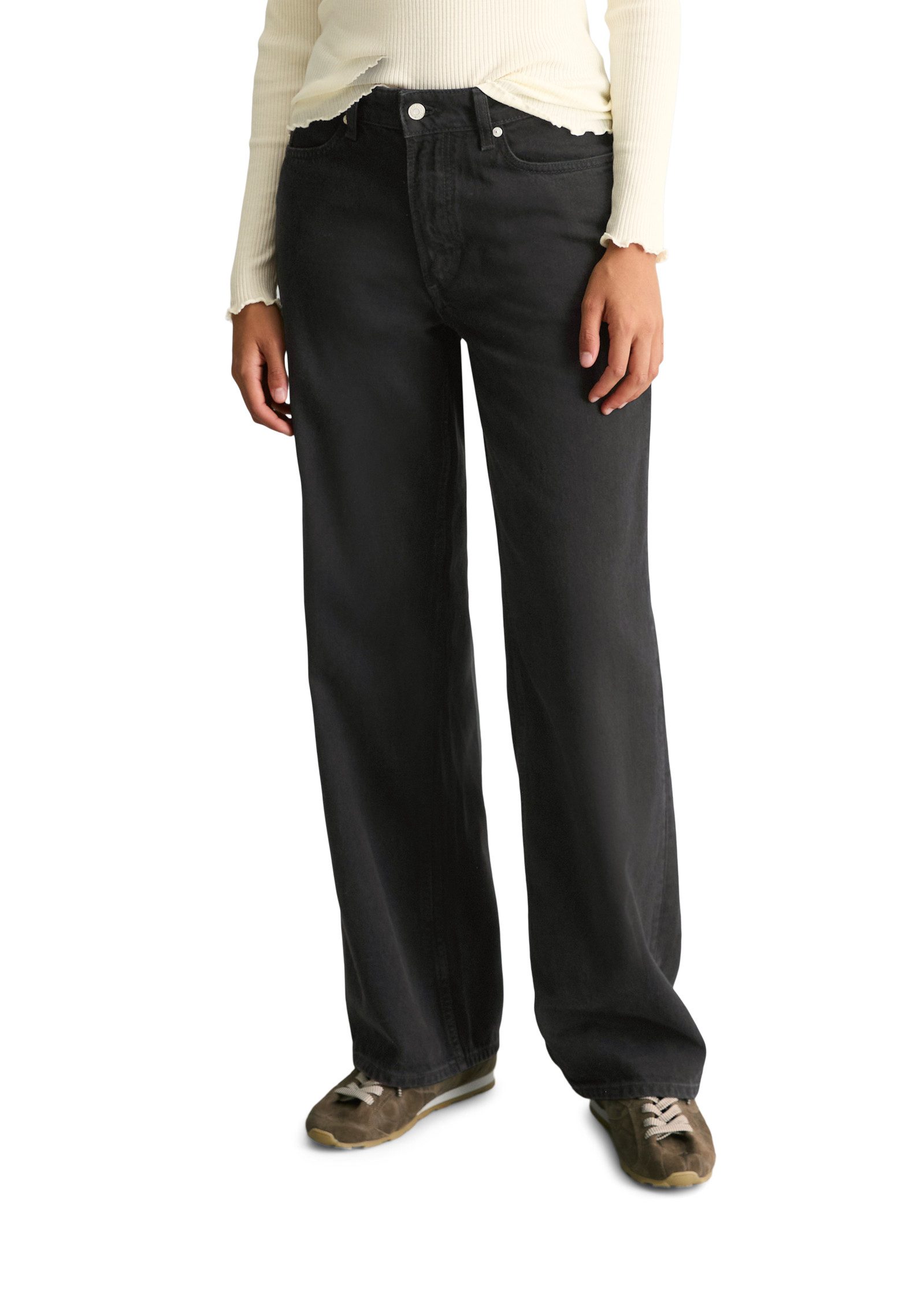 Marc O'Polo DENIM Weite Jeans aus weichem Organic-Cotton-Lyocell-Mix