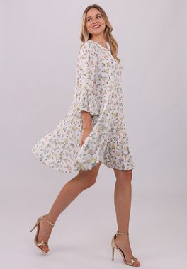 YC Fashion & Style Tunikakleid Bohemian Blossom Viskosekleid – Mühelose Eleganz Alloverdruck, Boho, Hippie