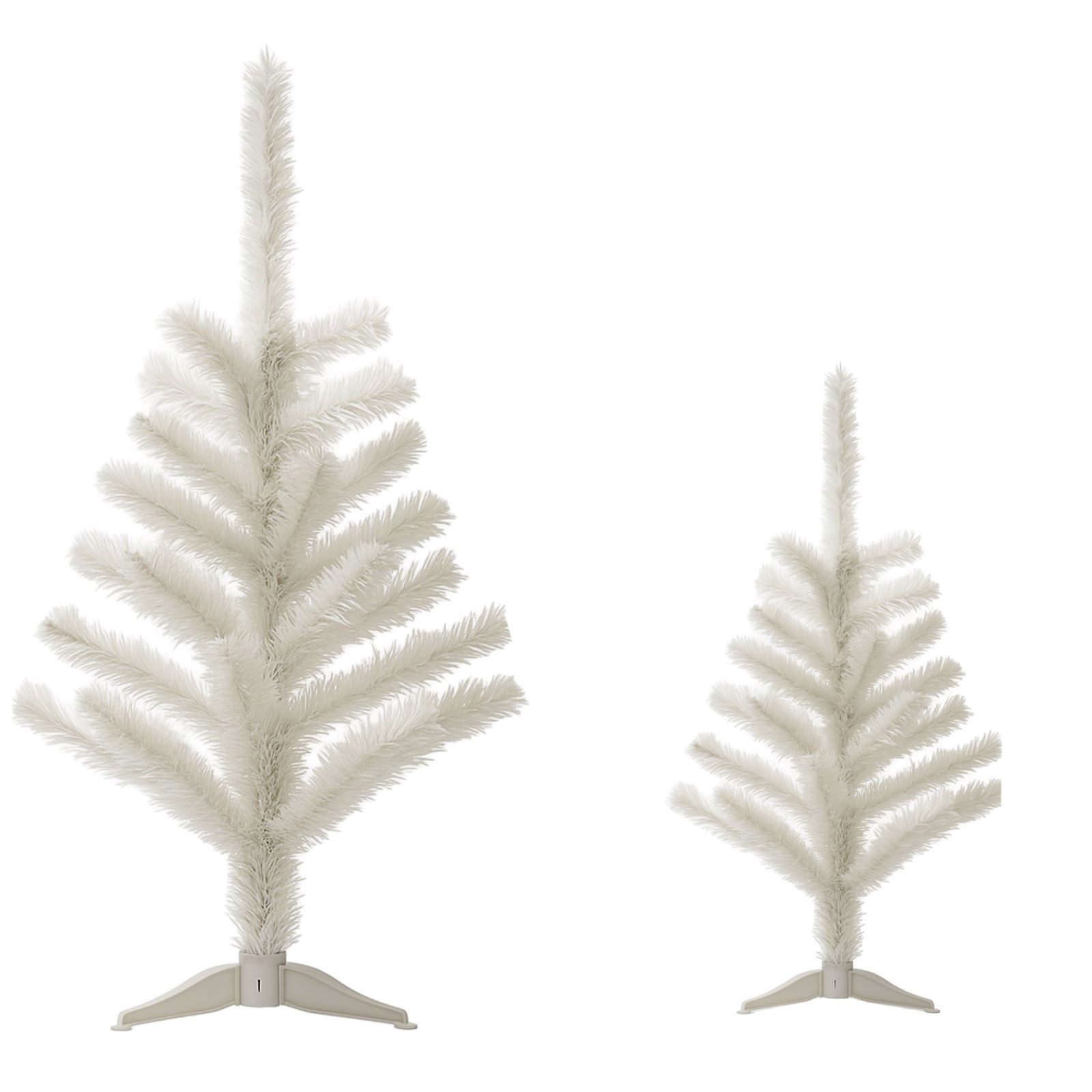 BURI Künstlicher Weihnachtsbaum Künstlicher Weihnachtsbaum Weiß 30 und 60cm Deko Tanne Weihnachten