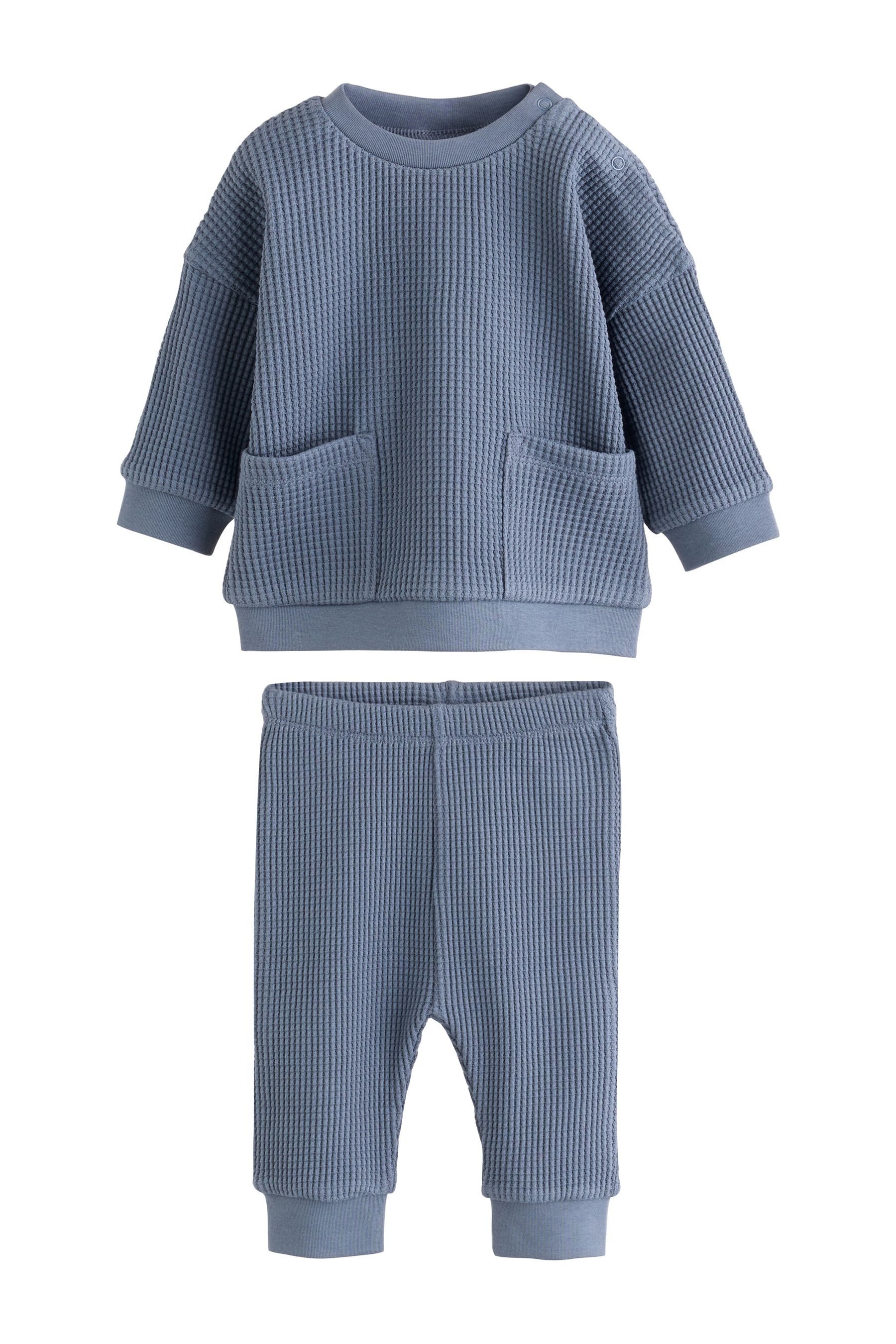 Next Top & Hose Baby Strukturiertes Oberteil und Leggings im Set (2-tlg)