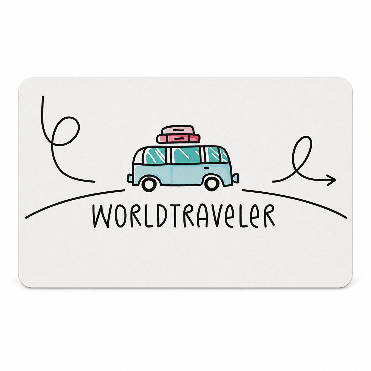 PPD Frühstücksbrett Frühstücksbrettchen aus Resopal - Worldtraveler, Resopal, (1-St)