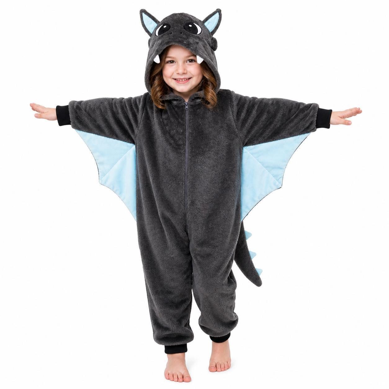 Corimori Jumpsuit Große Auswahl an Kinder Onesies, Jumpsuits, Tier-Kostümen (2-tlg) Jumpsuit, Pyjama, Fasching, Kigurumi, Tierkostüme, Drache "Spark"