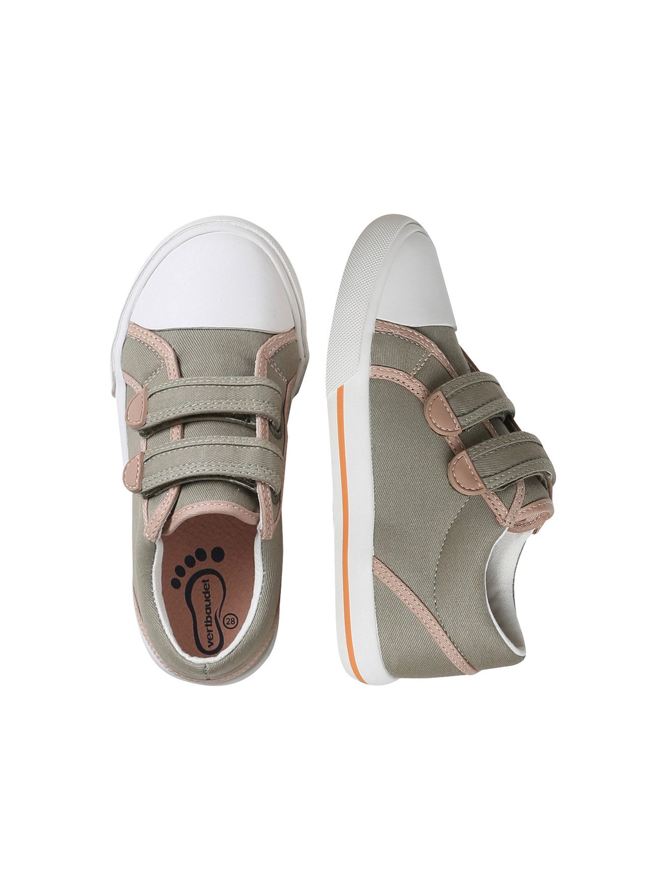 Kinder Stoff-Sneakers mit Klett und Anziehtrick Sneaker