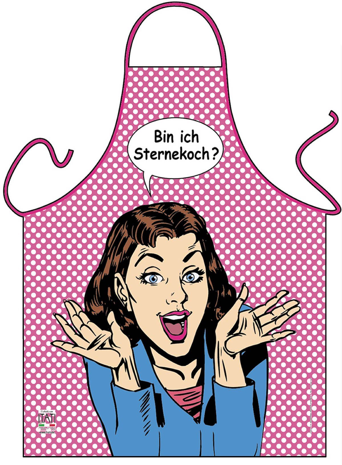 ITATI Kochschürze Pop Art Sternekoch Kochschürze, günstig online kaufen