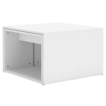furnicato Couchtisch 3-tlg. Satztisch-Set Weiß 60x60x30 cm Spanplatte