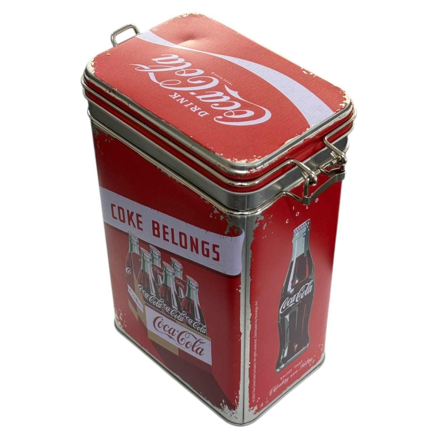 Nostalgic-Art Vorratsdose Aufbewahrungsdose COCA-COLA 1,3 Liter Vorratsdose Kaffeedose Müslidos, Edelstahl, (1-tlg) – Bild 4 von 5
