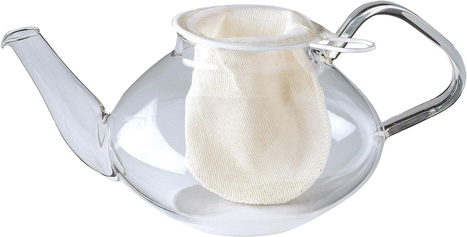 WESTMARK Teesieb Teenetz, Für 4 Tassen Tee, Teatime, ø 9 cm, Baumwolle, (1-St)