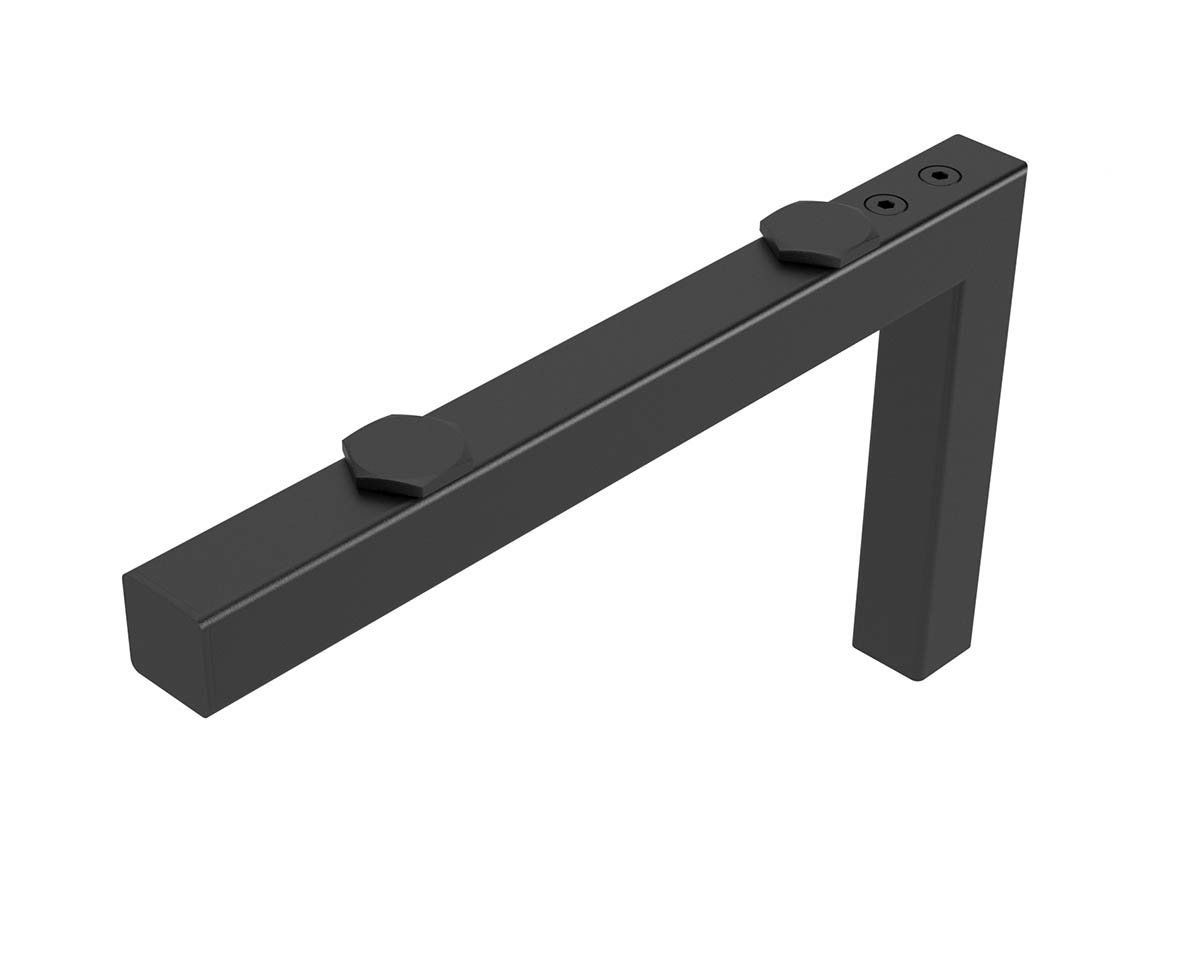 Thumbnail - einfachgutemoebel Aufsatzwaschbecken Qualitäts Waschtischkonsole Bath-O-Line, 320mm, schwarz matt (1-St., SET enthält: H...