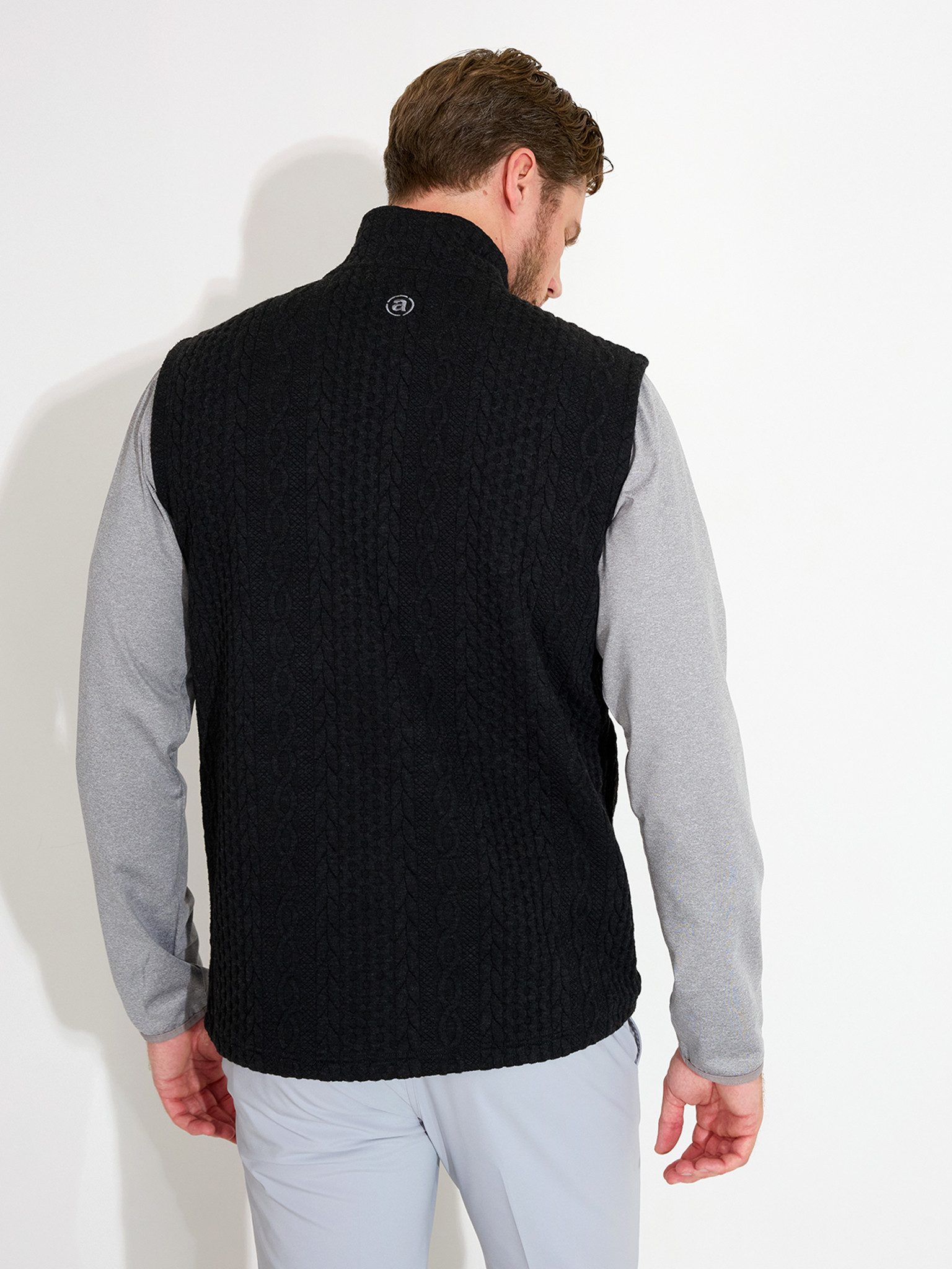 Abacus Sportswear Golfweste Abacus Weste Woburn Midlayer Schwarz Herren