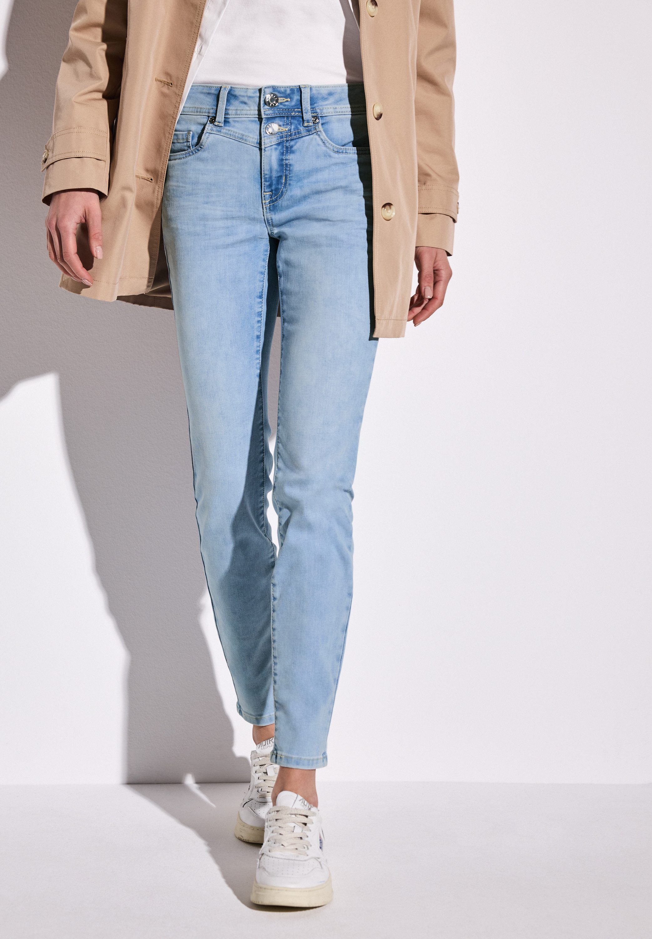 STREET ONE Slim-fit-Jeans aus Baumwolle mit Stretchanteil günstig online kaufen