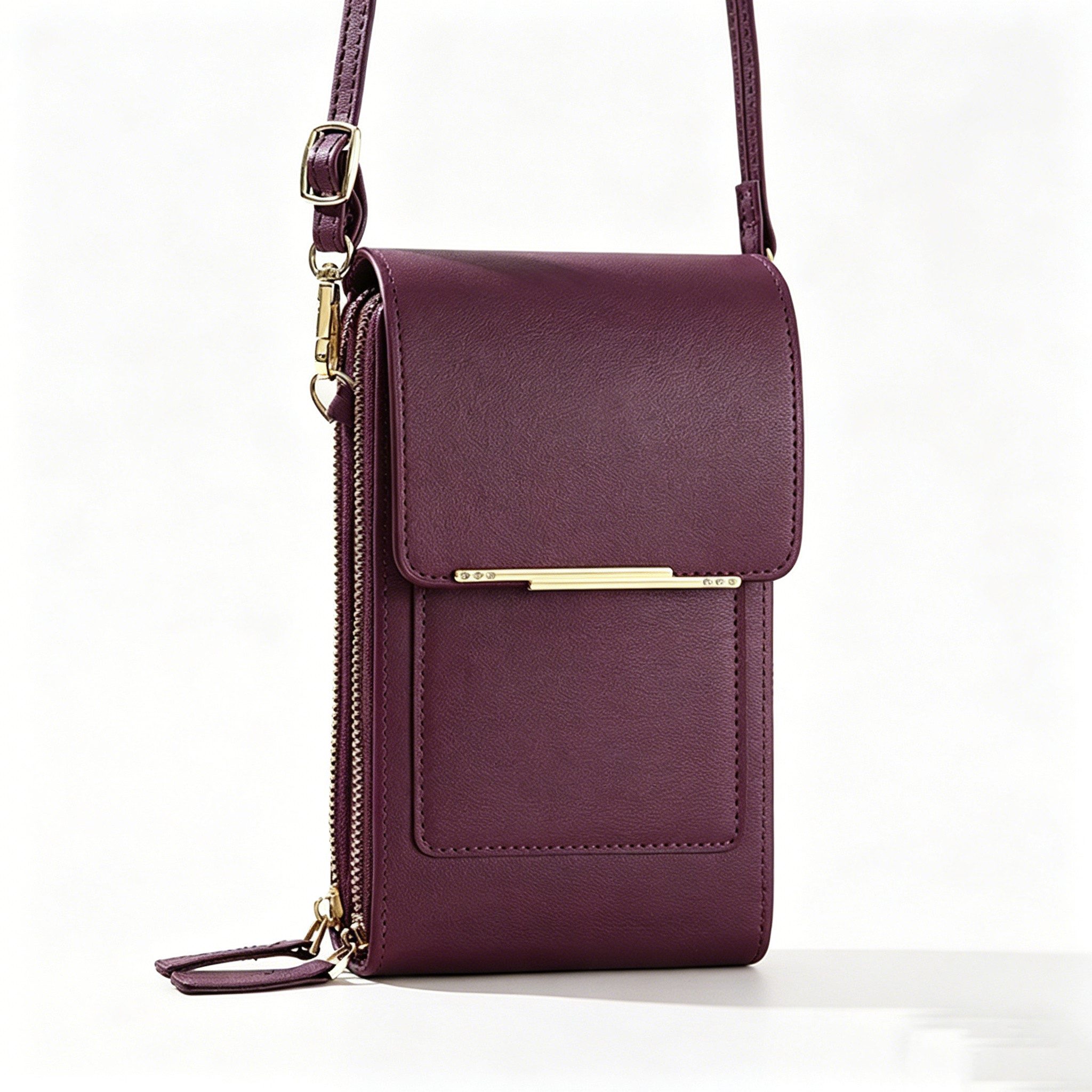 Zaewry Umhängetasche Crossbody Tasche für Damen, Verstellbar Schultergurt Mobile Wallet, Schultertasche, Mini Crossbody, Schultergurt und 3 Fächern
