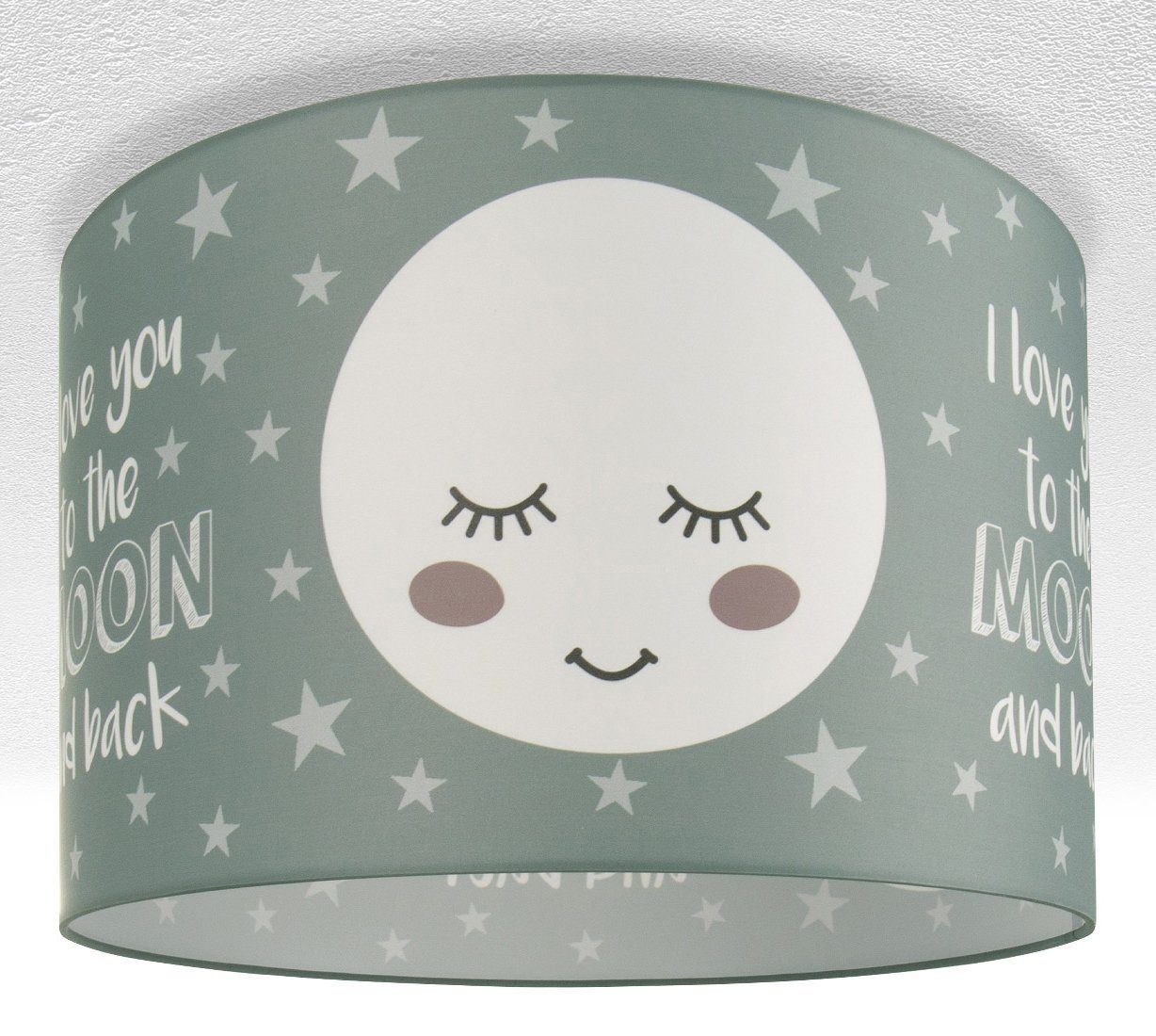 Paco Home Deckenleuchte Aleyna 103, ohne Leuchtmittel, Kinderlampe Deckenlampe LED Kinderzimmer Lampe Mond-Motiv, E27