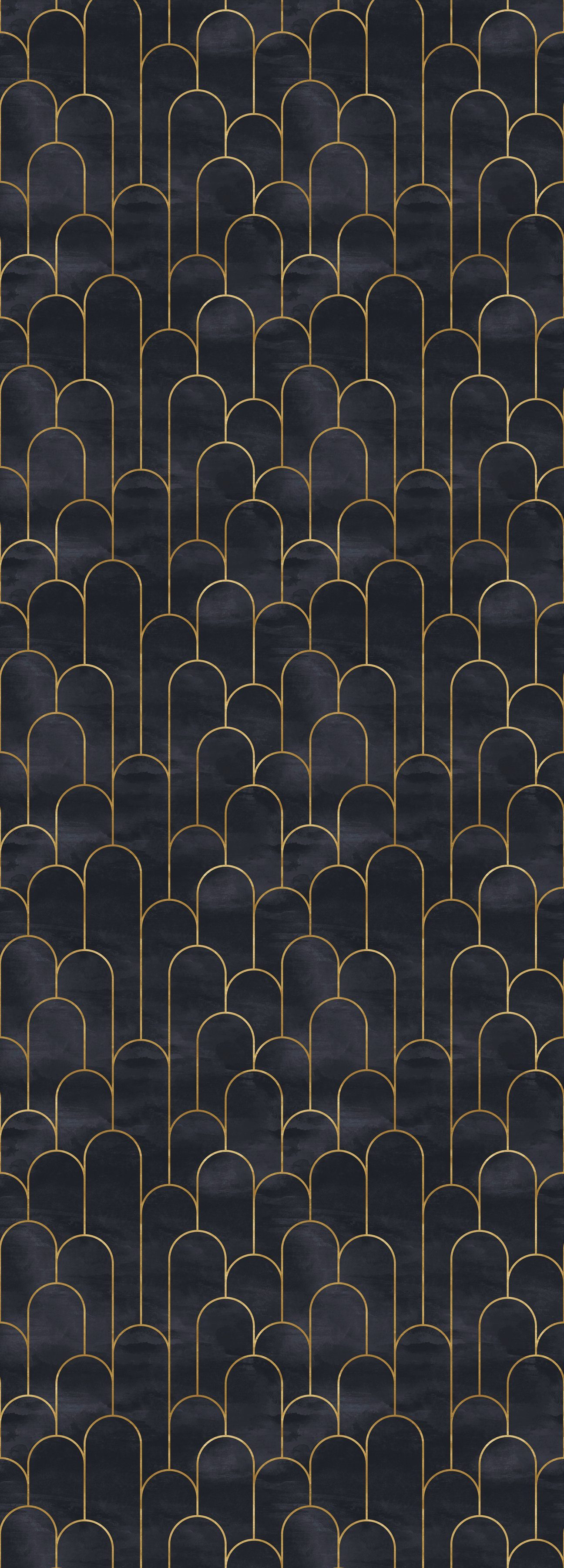 queence Vinyltapete Alia, glatt, Farbverlauf, abstrakt, bedruckt, 90x250cm, selbstklebend, kinderleichte Anbringung, Sticker