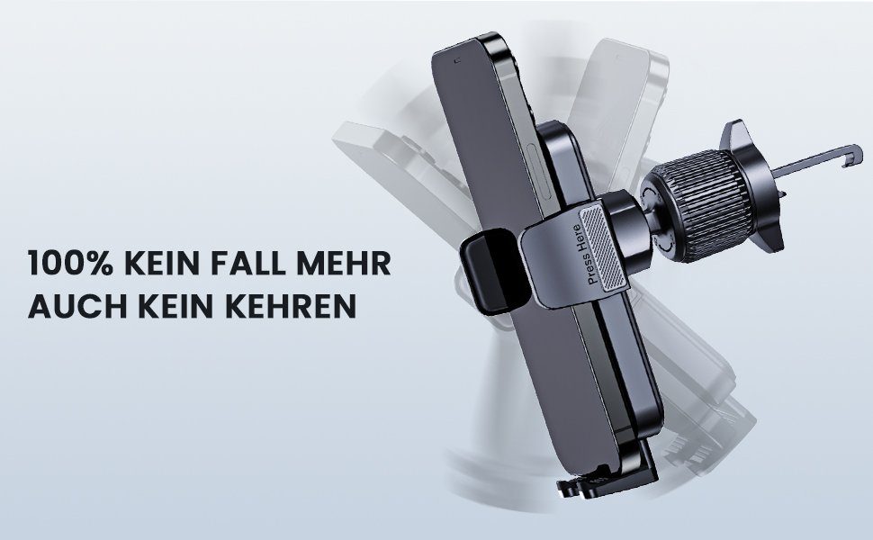 MORRENT Handy-Halterung Handyhalter Auto 360° Drehbar Auto Lüftung Kfz-Handyhalterung, (premium qualität)