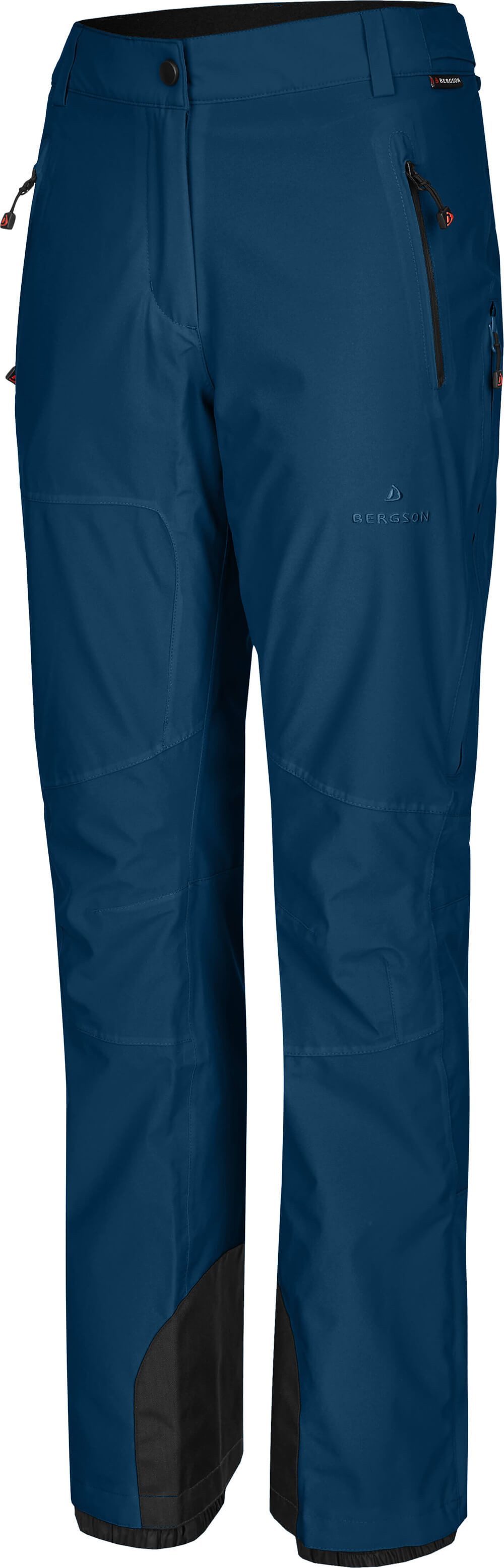 Bergson Skihose ICE light Slim Damen Skihose, unwattiert, 20000 mm Wassersäule, Normalgrößen, dunkel