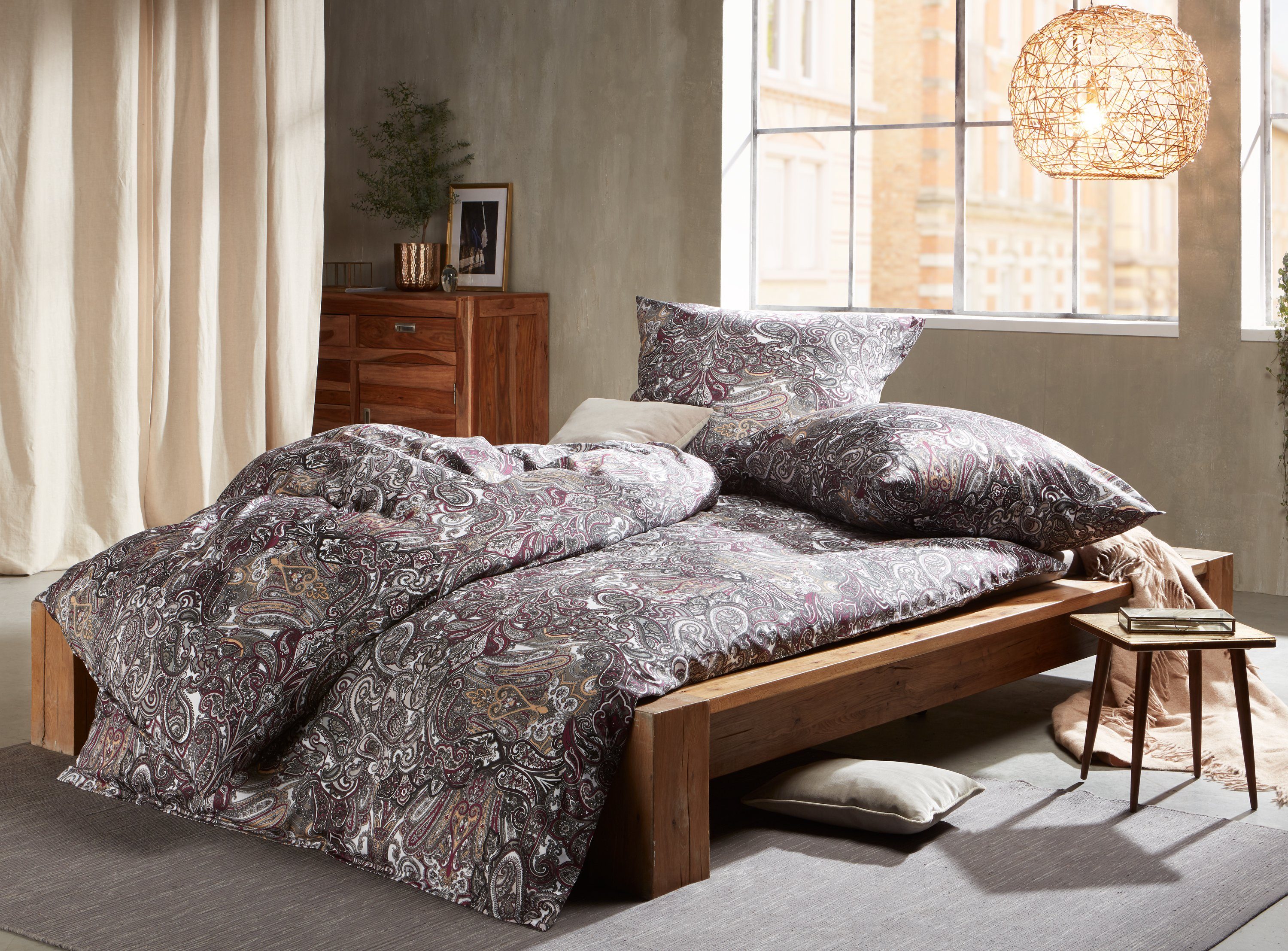 Bettwäsche Mako Satin Paisley Bettwäsche orientalisch