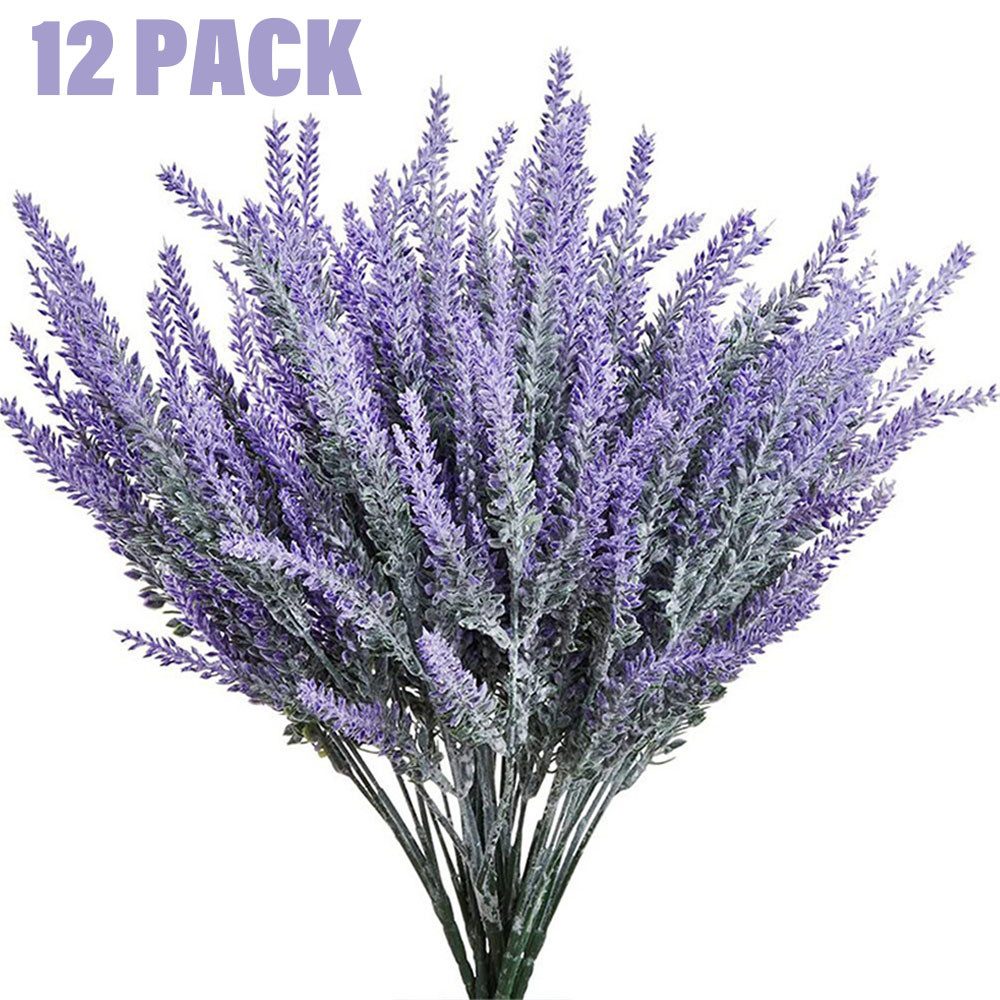 Kunstblumenstrauß Kunstblumensträuße 12-st künstliche Blumen Lavendel, günstig online kaufen