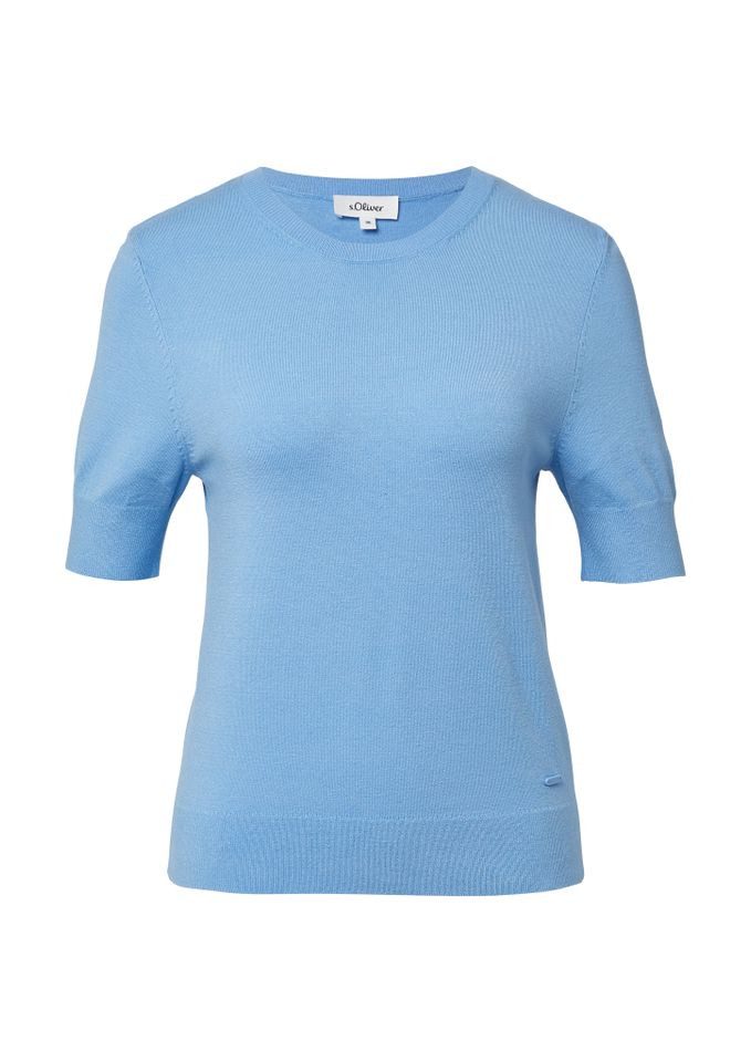 s.Oliver Strickpullover - Kurzarm Strickpullover mit günstig online kaufen