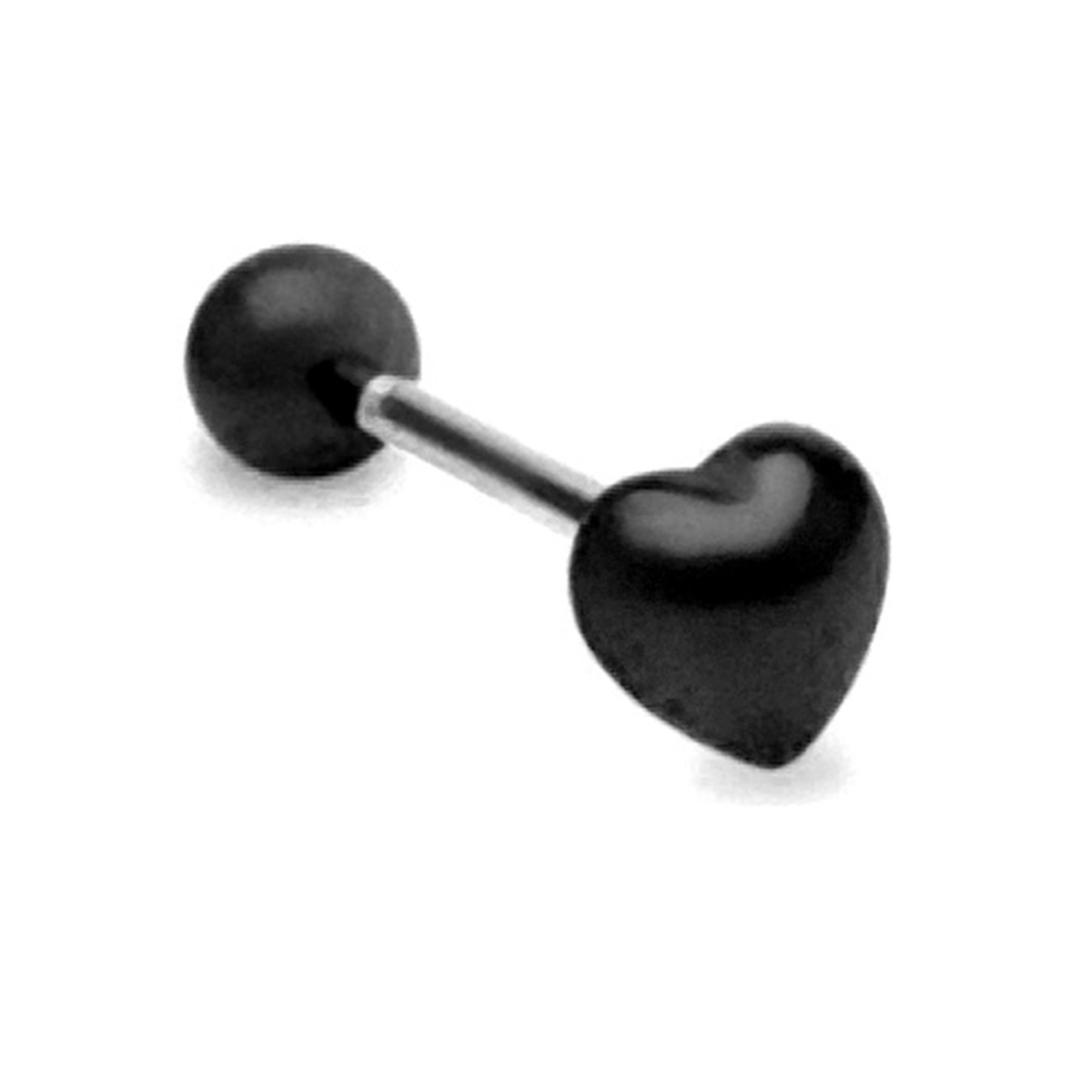 Piercing-Set Zungenpiercing Intim Oral Ohr mit UV Herz