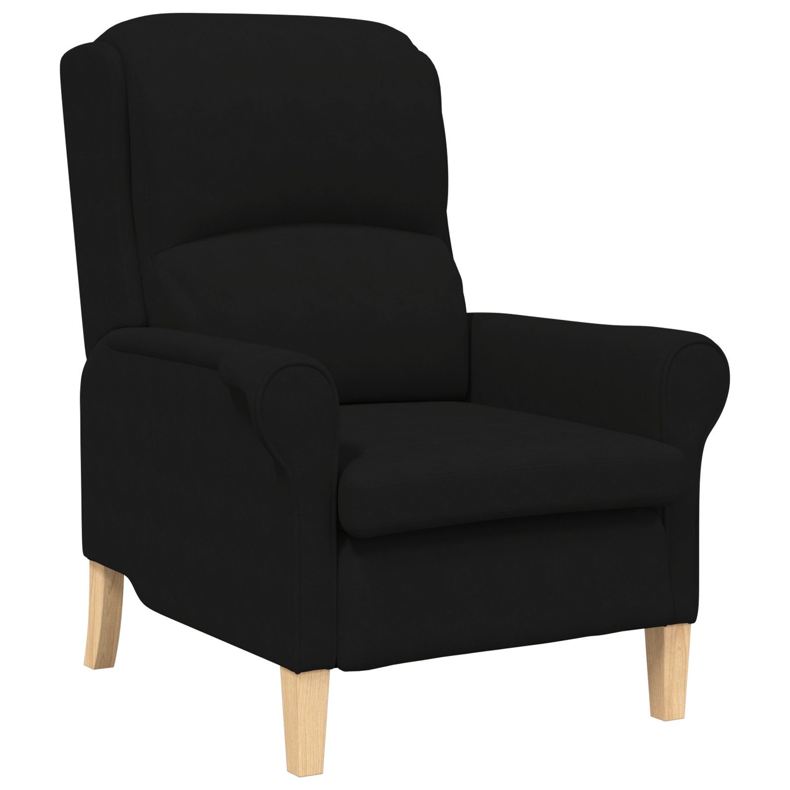 vidaXL Sessel Schwarzer Sessel Schwarz Stoffbezug günstig online kaufen