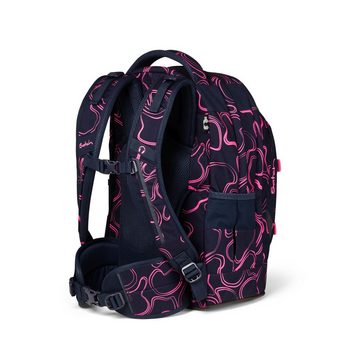 Satch Schulranzen Schulrucksack-Set PACK Pink Supreme 2-teilig (2-teilig), Laptop-Fach, Your-Size-System, Schulranzen